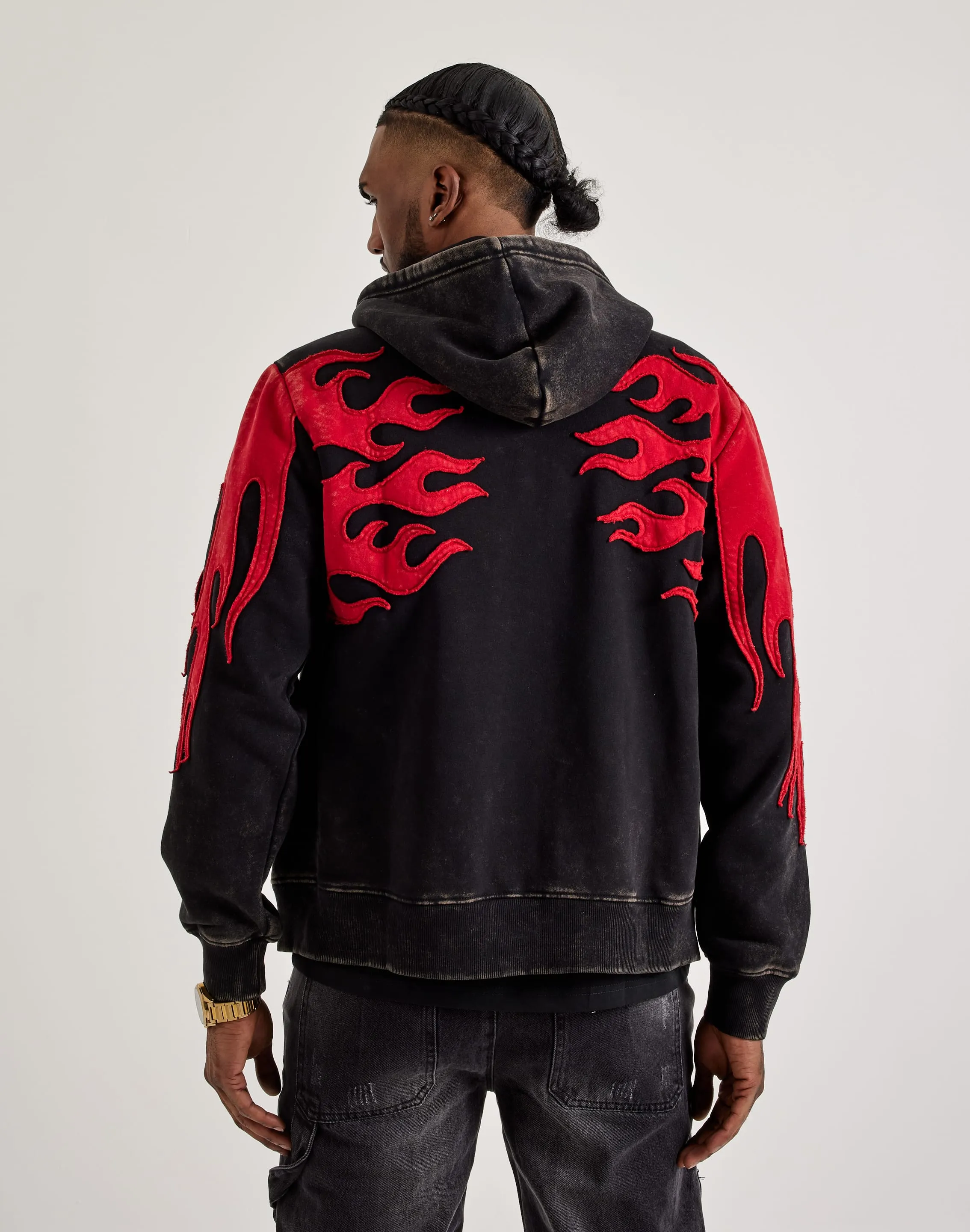 Smoke Rise Flame Full-Zip Fleece Hoodie