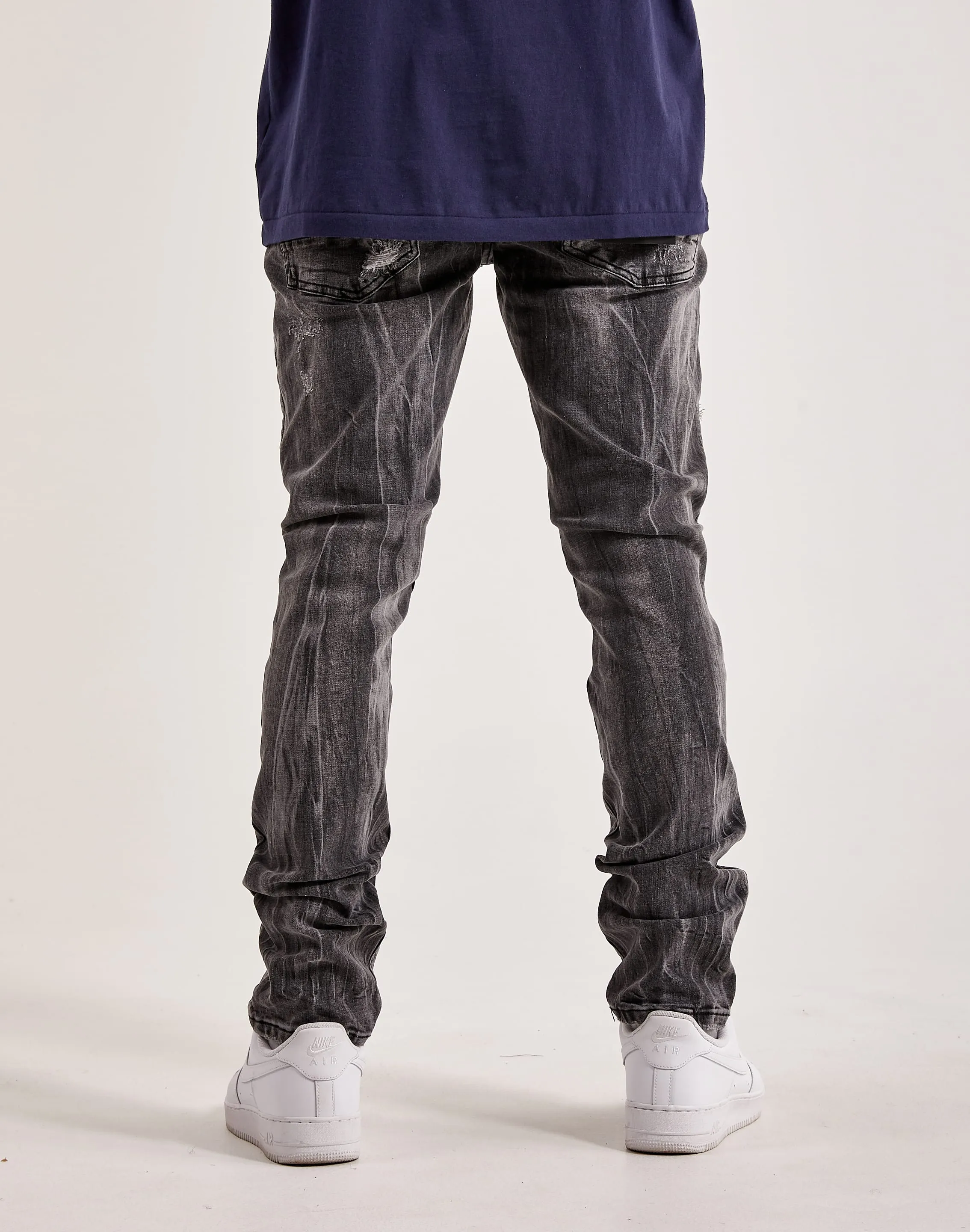 Smoke Rise Rip & Repair Basic Slim Denim