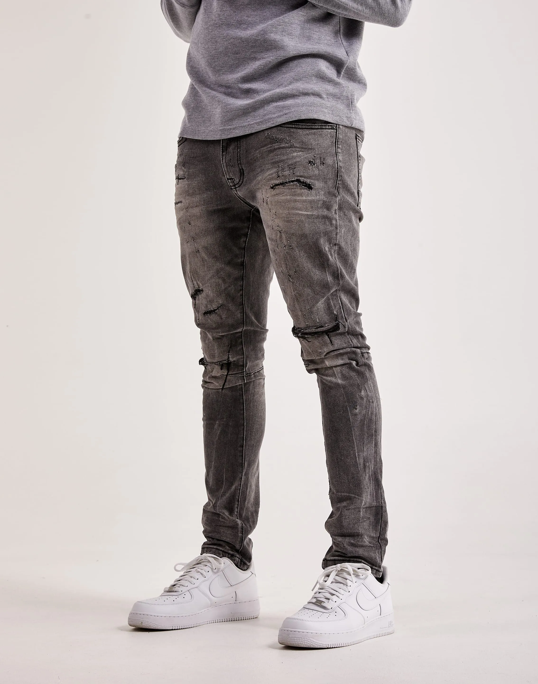 Smoke Rise Rip & Repair Jeans