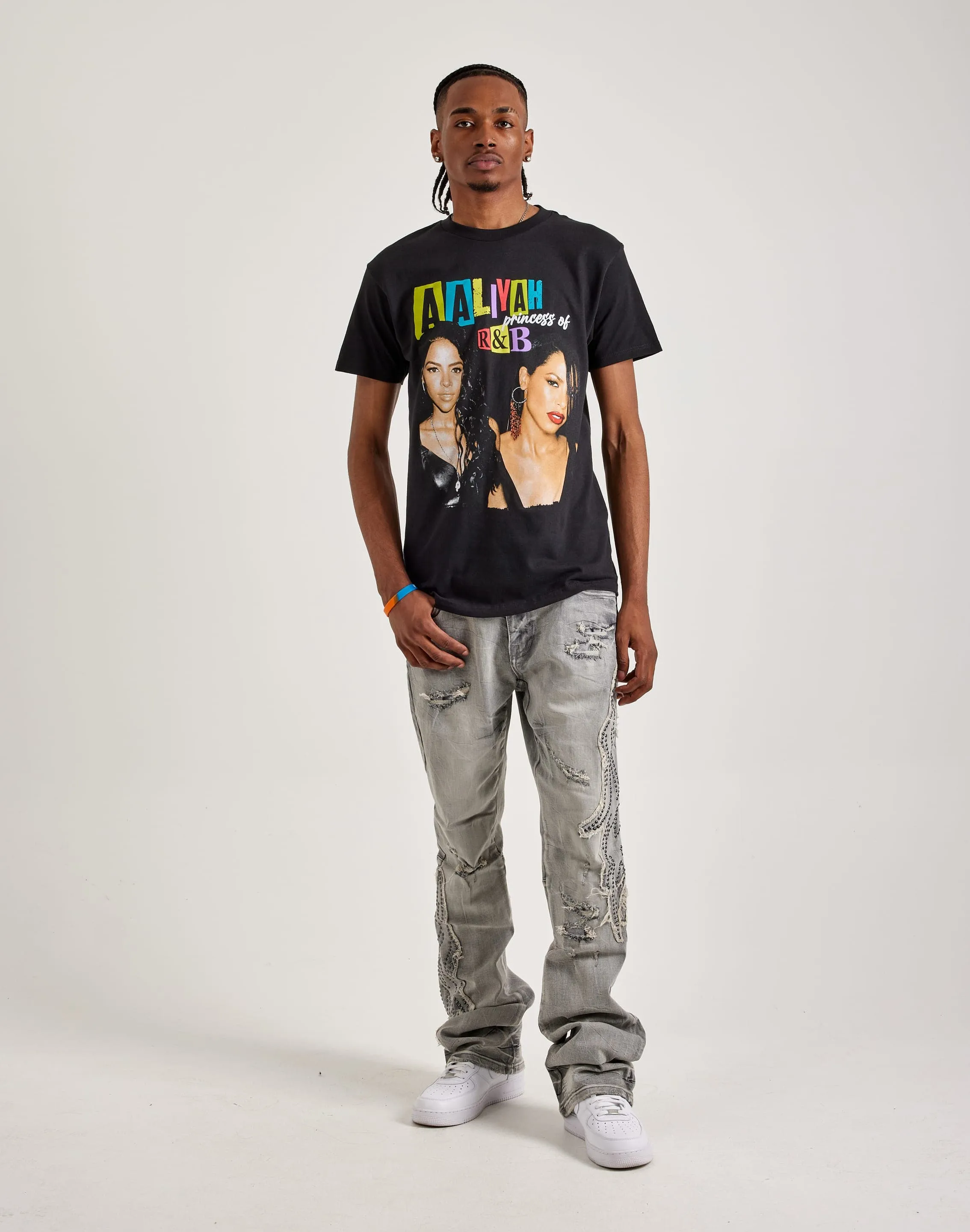 Smoke Rise Studded Flame Jeans
