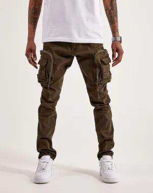 Smoke Rise Twill Slim Tapered Cargo Pants