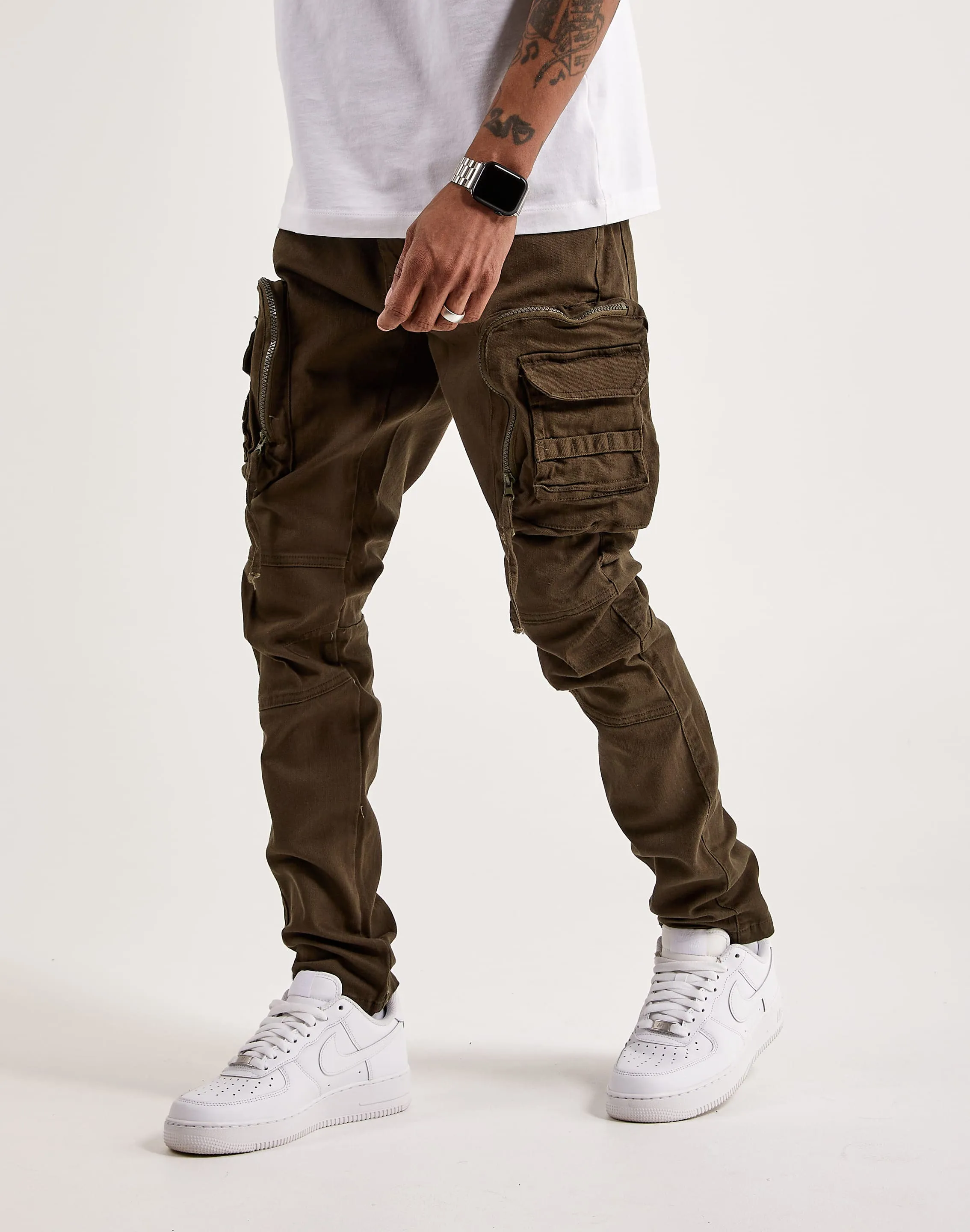 Smoke Rise Twill Slim Tapered Cargo Pants