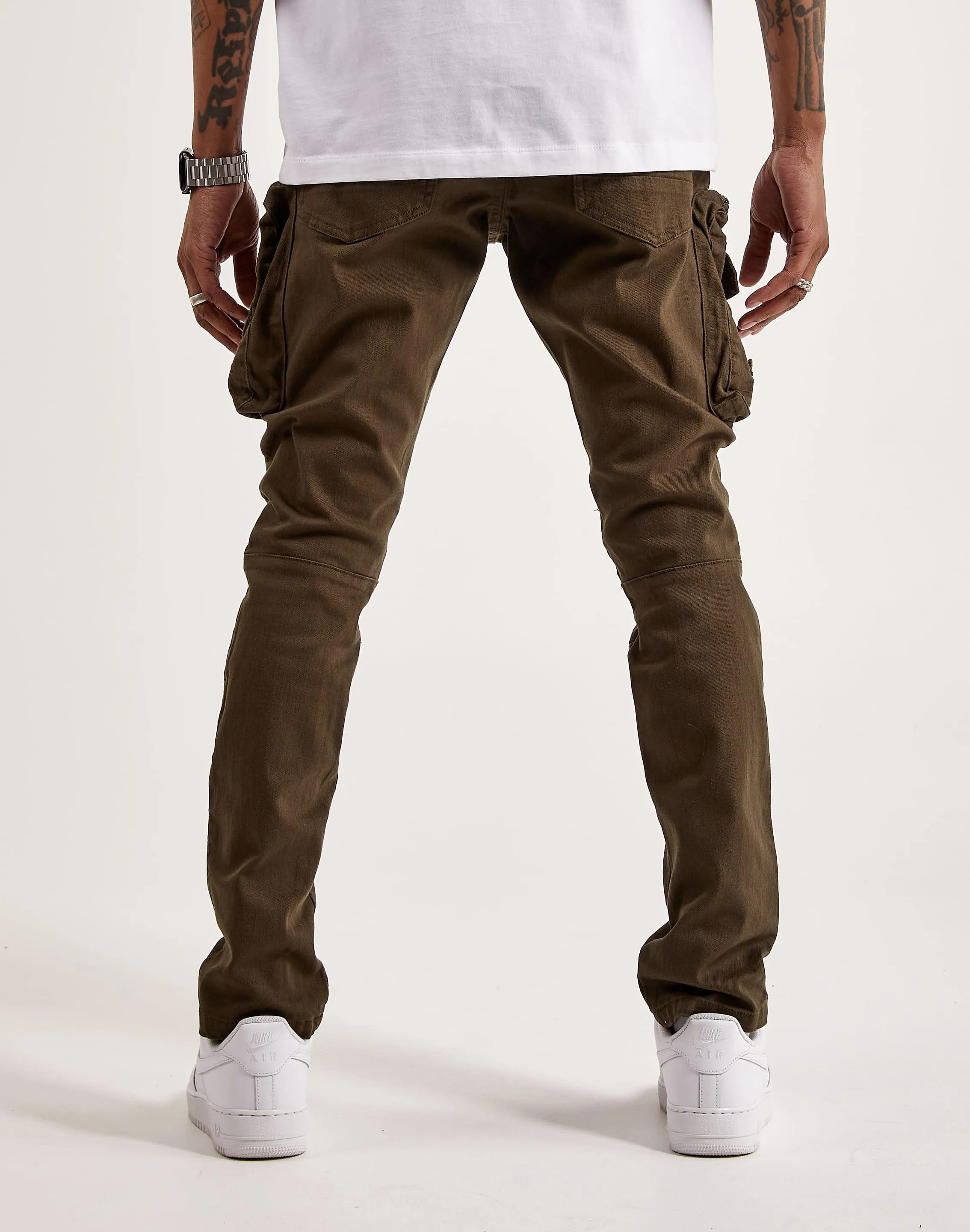 Smoke Rise Twill Slim Tapered Cargo Pants