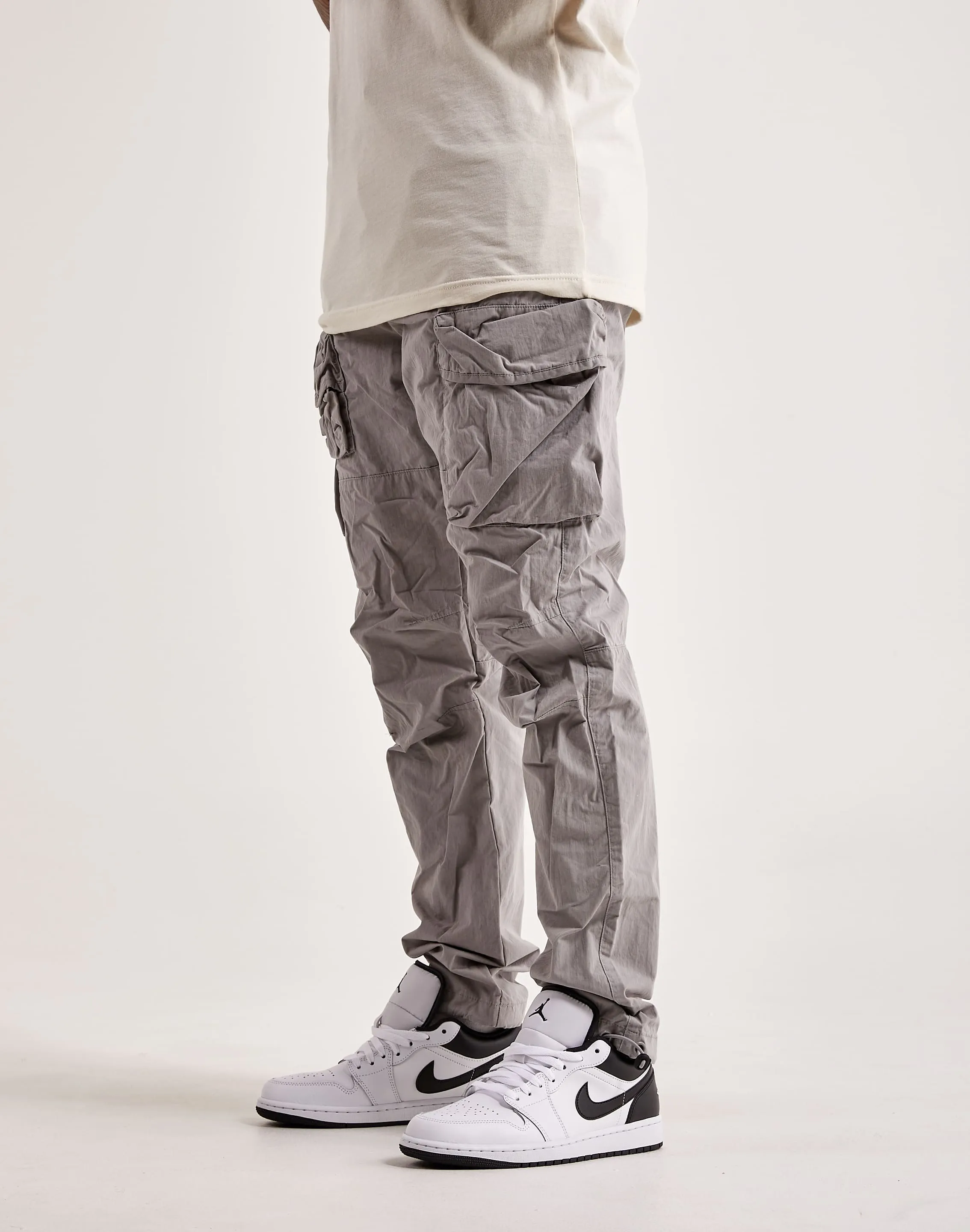 Smoke Rise Utility Peach Nylon Cargo Pants