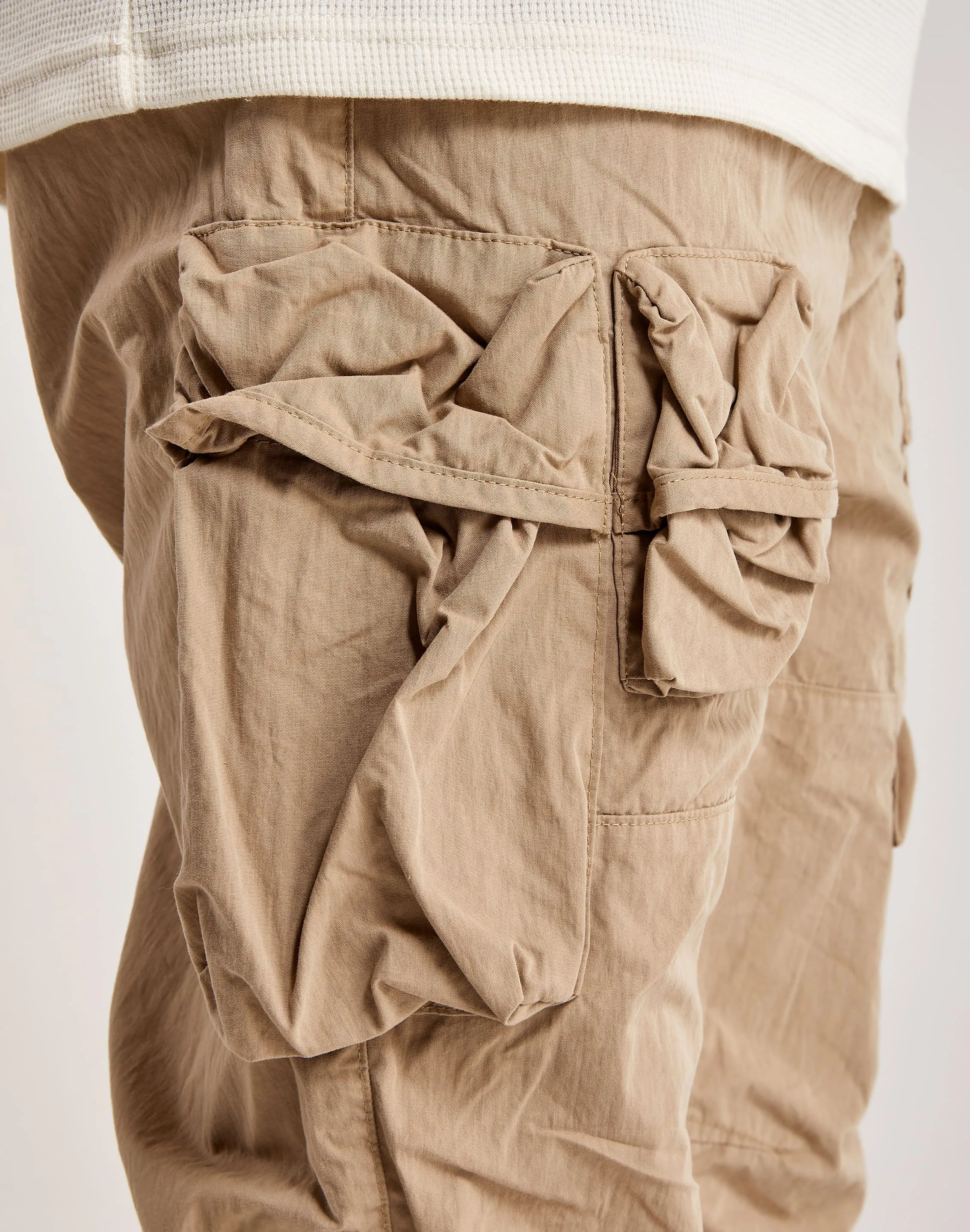 Smoke Rise Utility Peach Nylon Cargo Pants