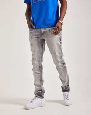 Smoke Rise Vintage Washed Slim Denim Jeans