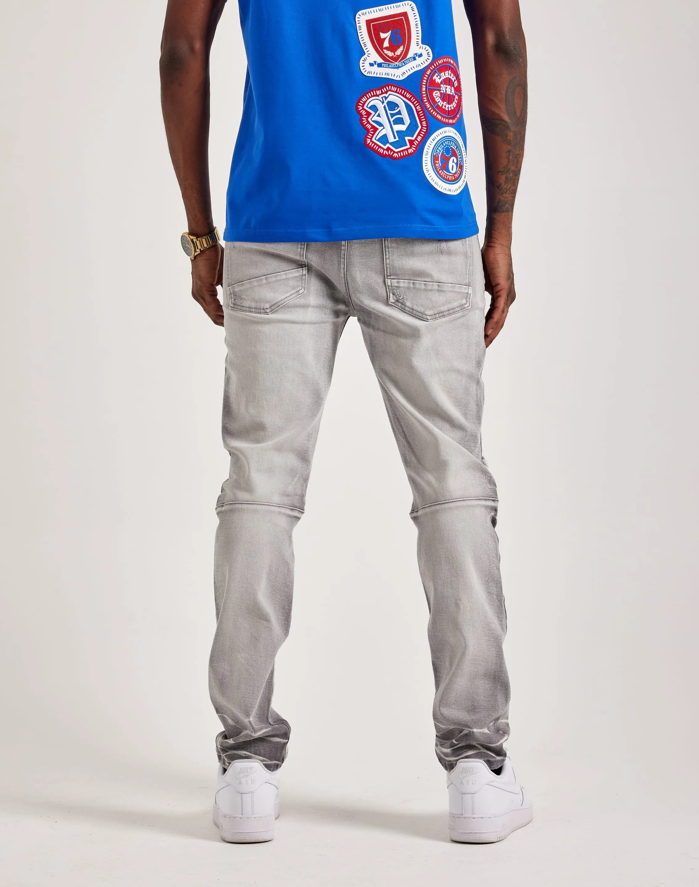 Smoke Rise Vintage Washed Slim Denim Jeans