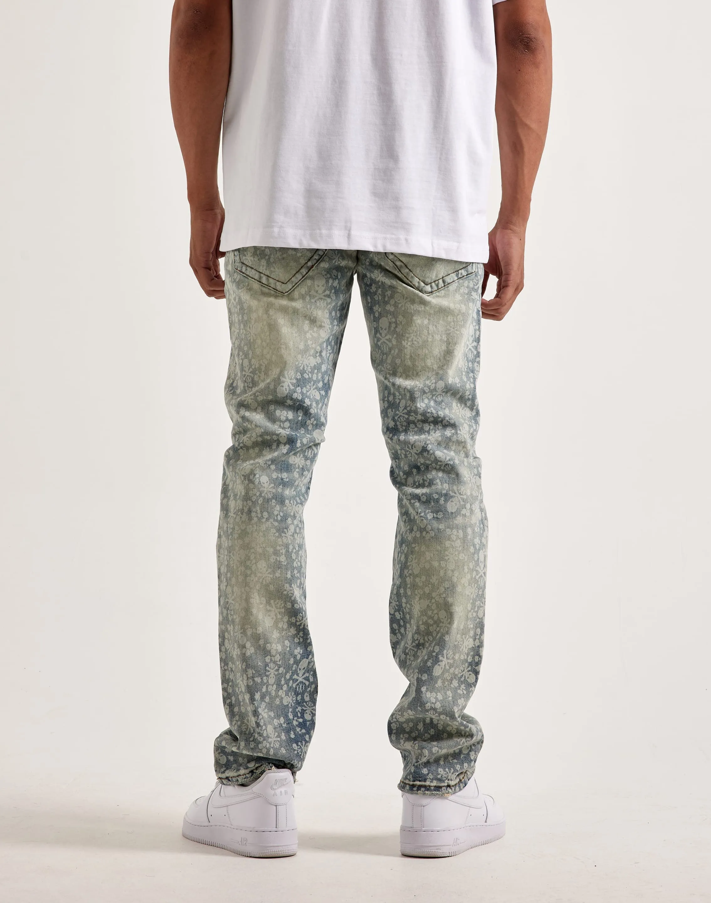 Smuggler's Moon Skull Flower Jeans