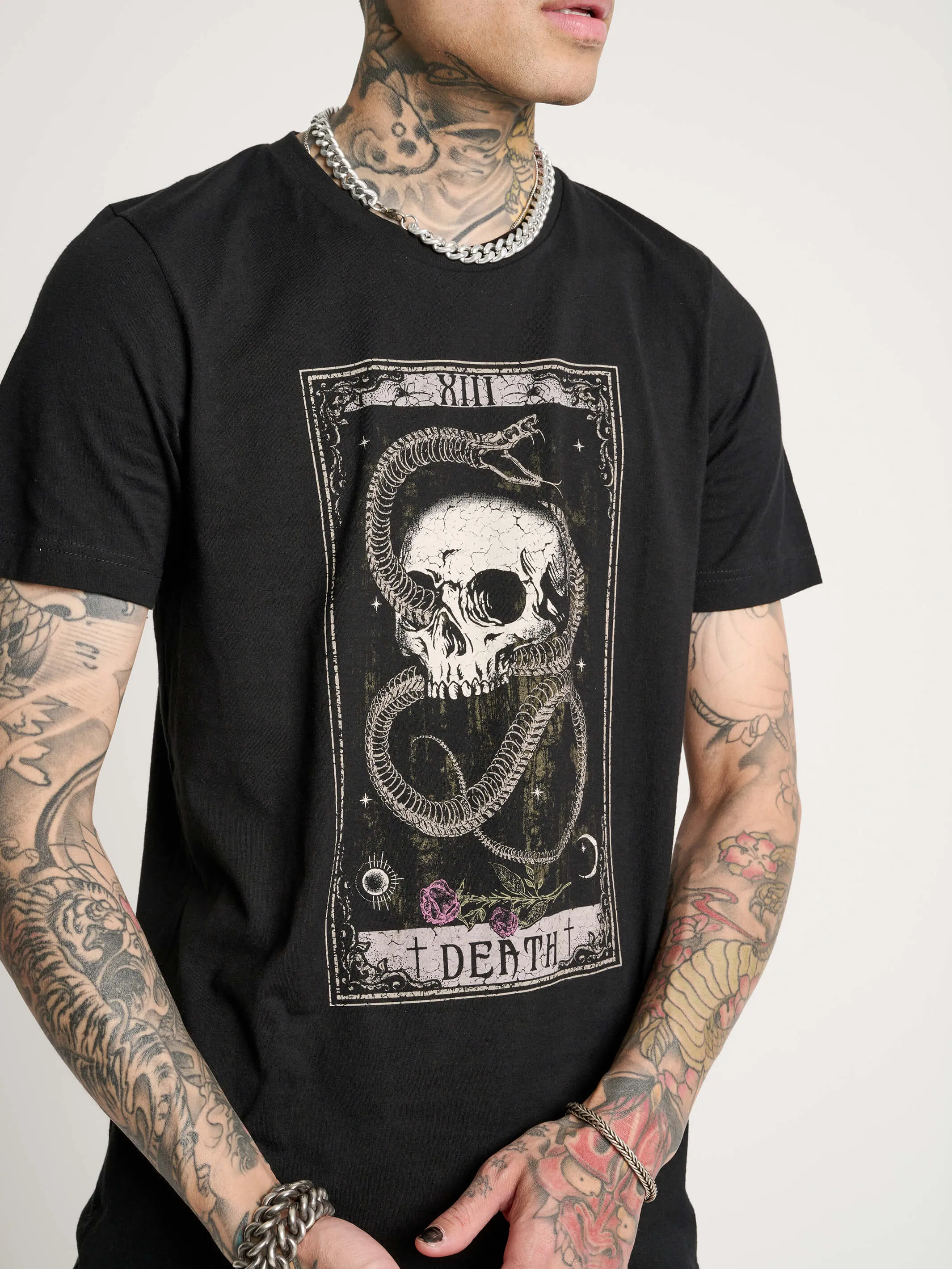 Snake & Skull Death Tarot T-shirt