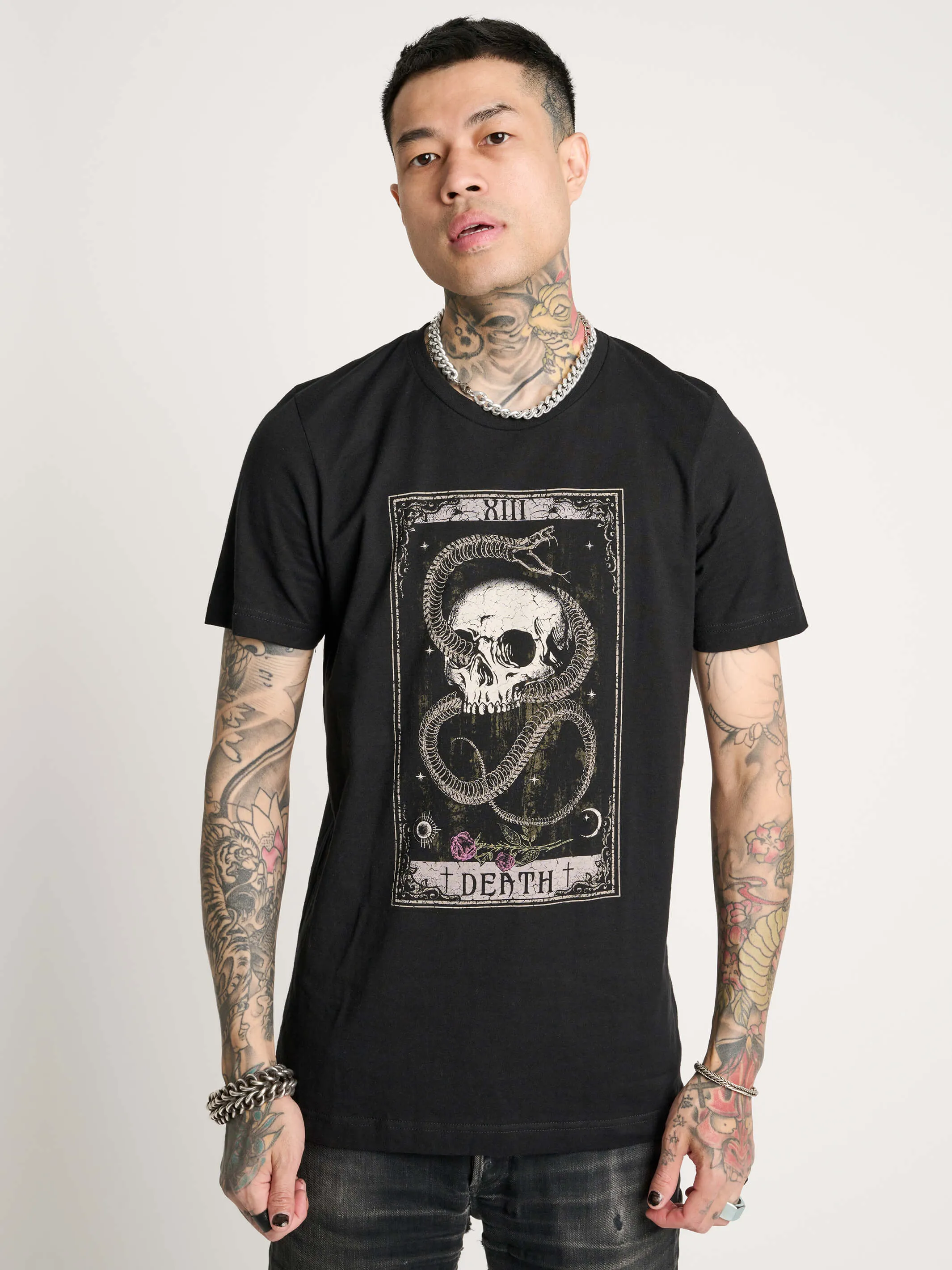 Snake & Skull Death Tarot T-shirt