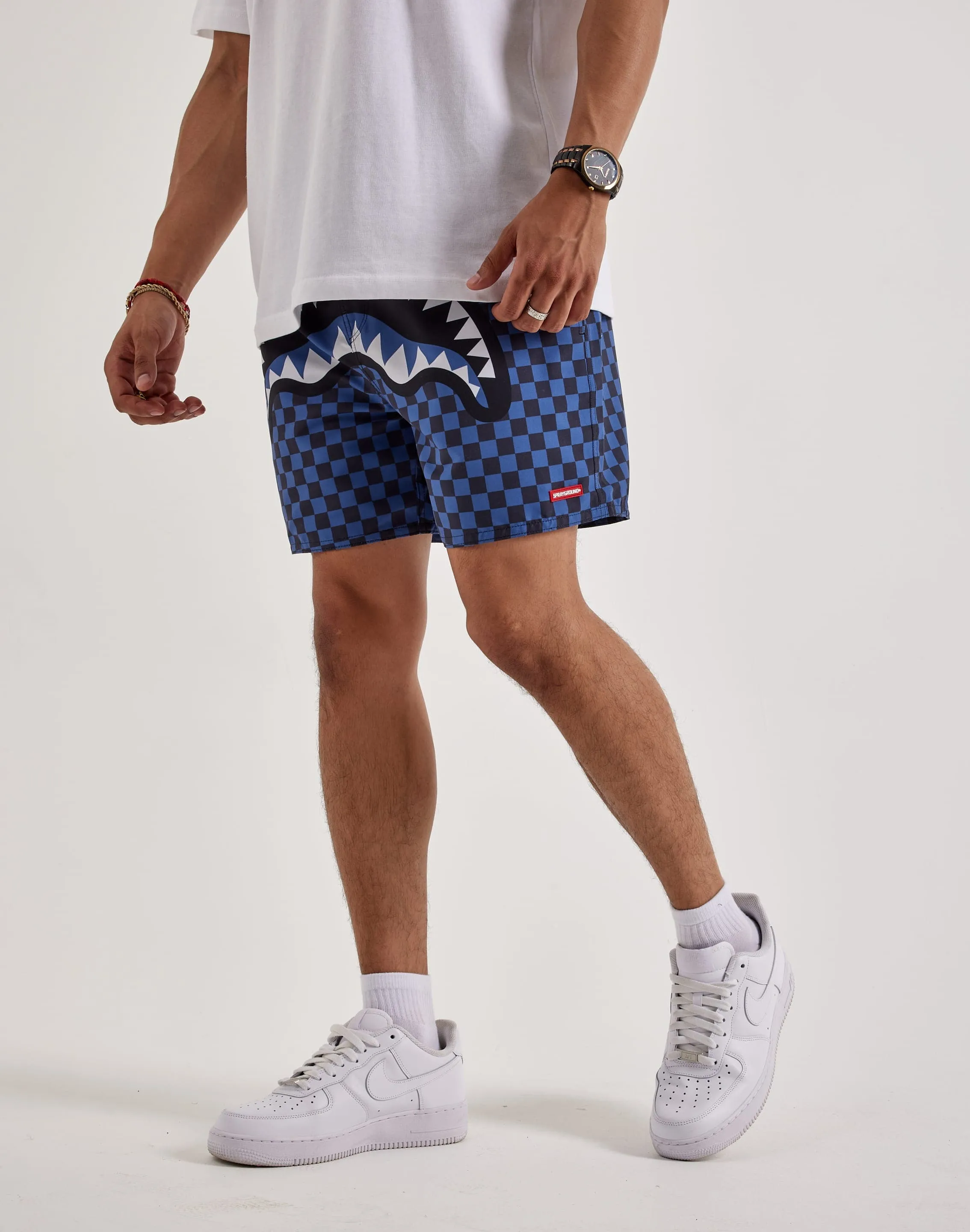 Sprayground Midnight Magic Sharks In Paris Swim Shorts