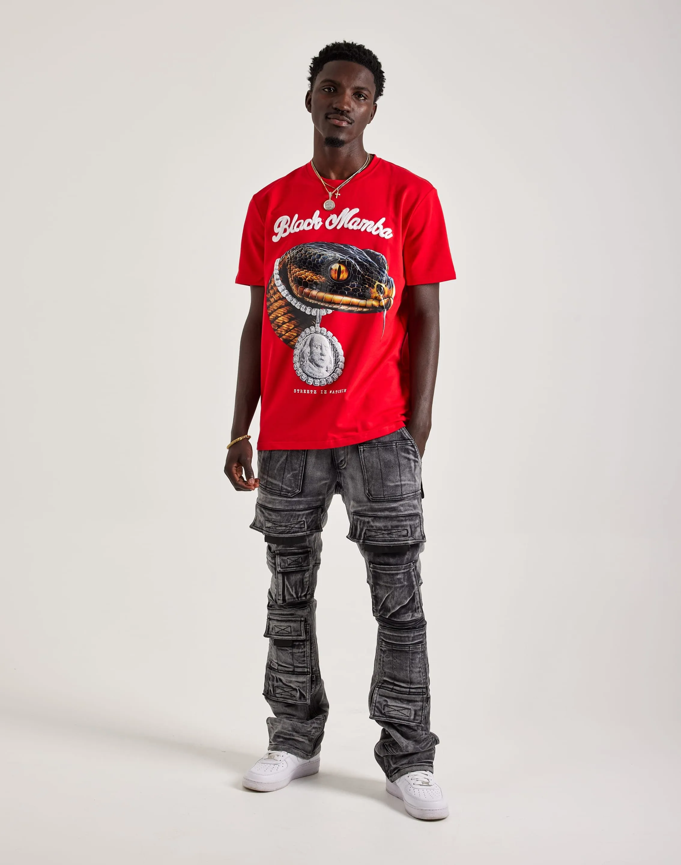 Streetz Iz Watchin Black Mamba Tee