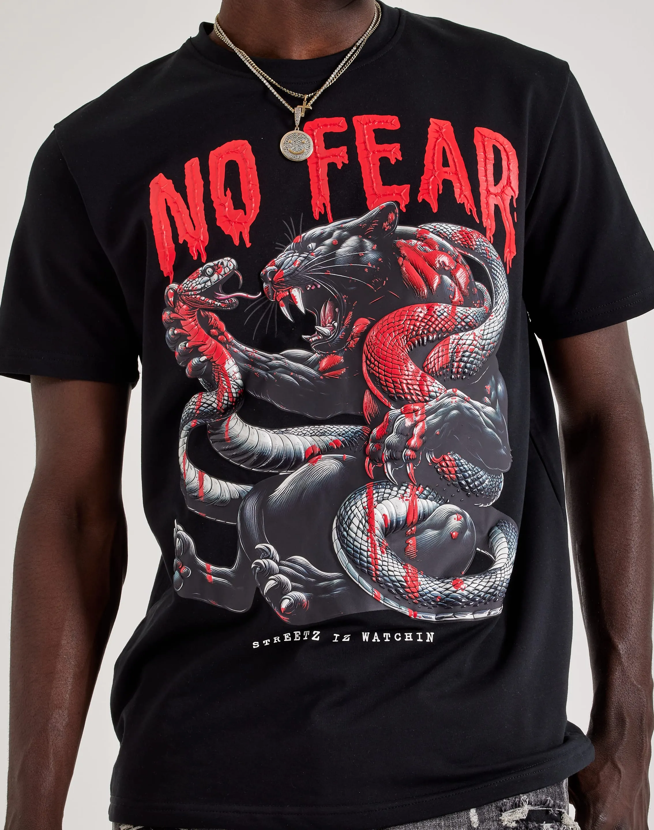 Streetz Iz Watchin No Fear Tee