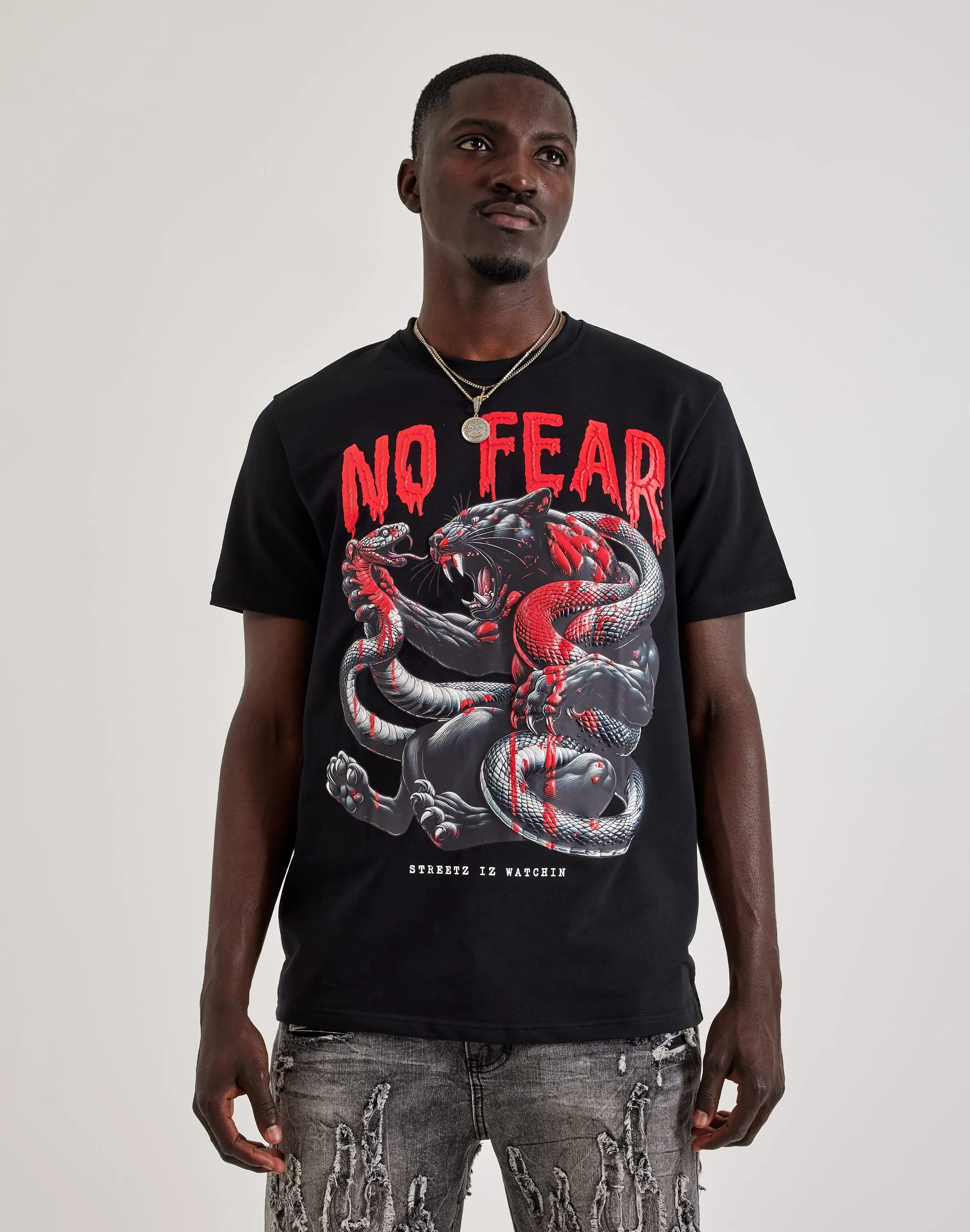 Streetz Iz Watchin No Fear Tee