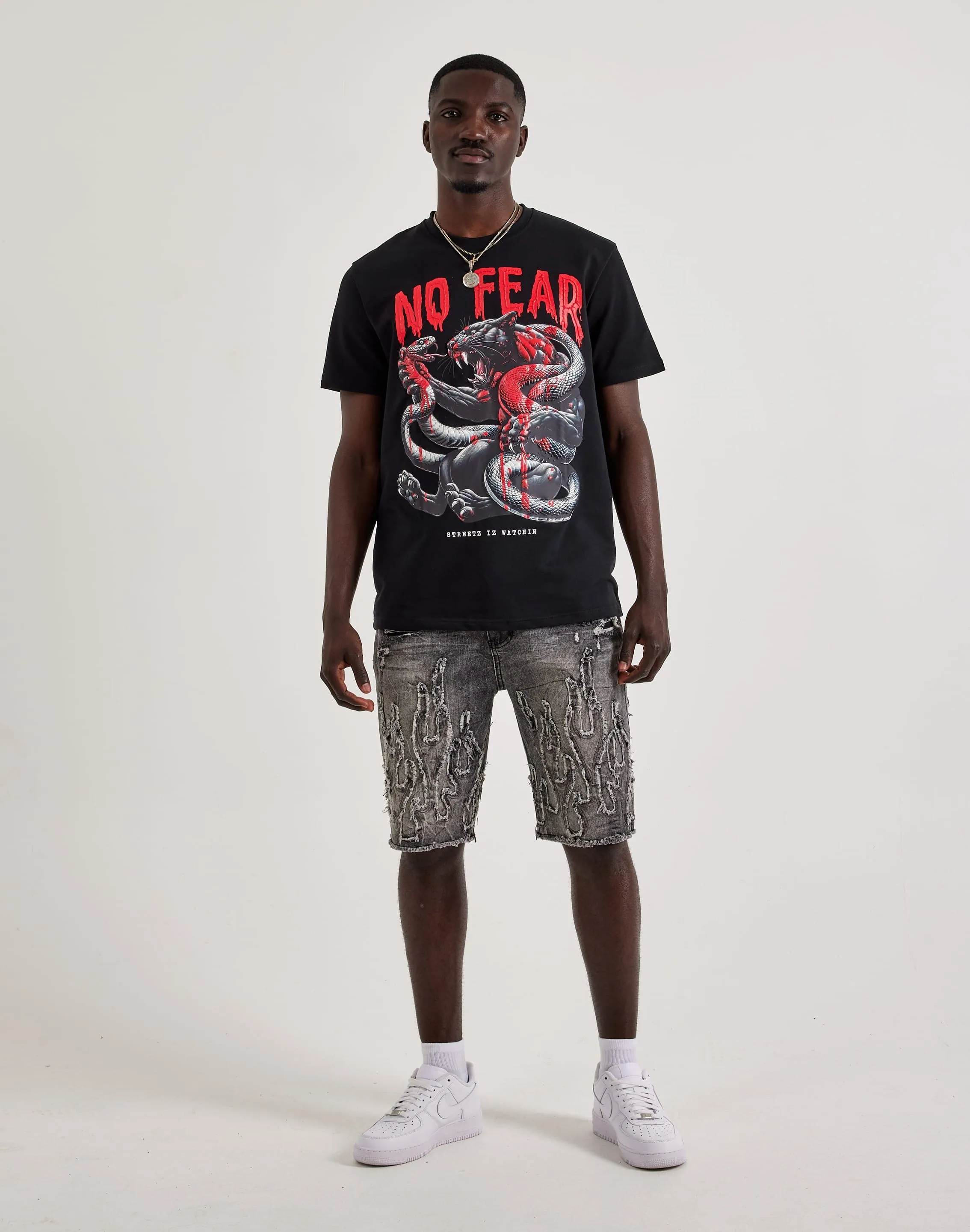 Streetz Iz Watchin No Fear Tee