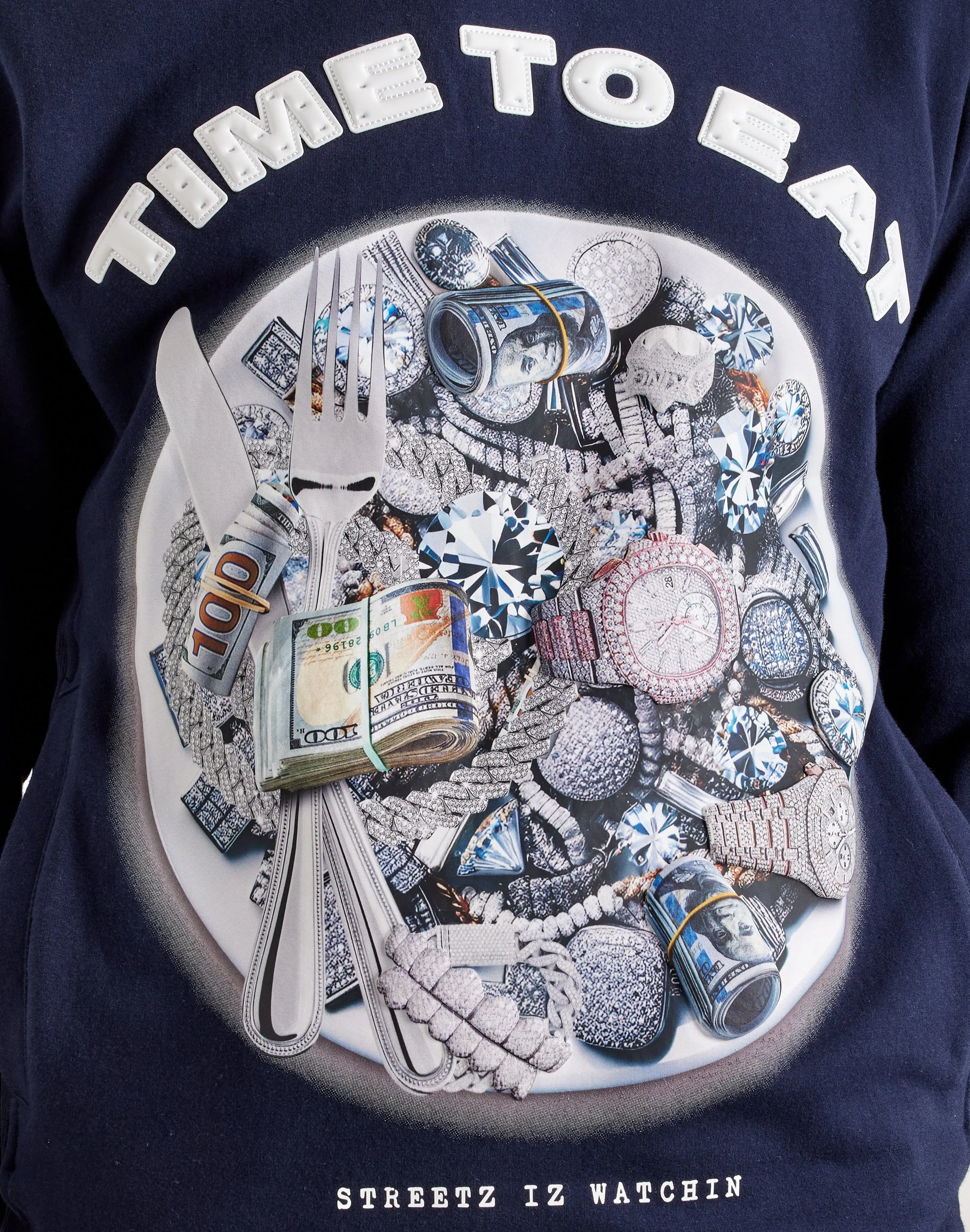 Streetz Iz Watchin Time To Eat Hoodie