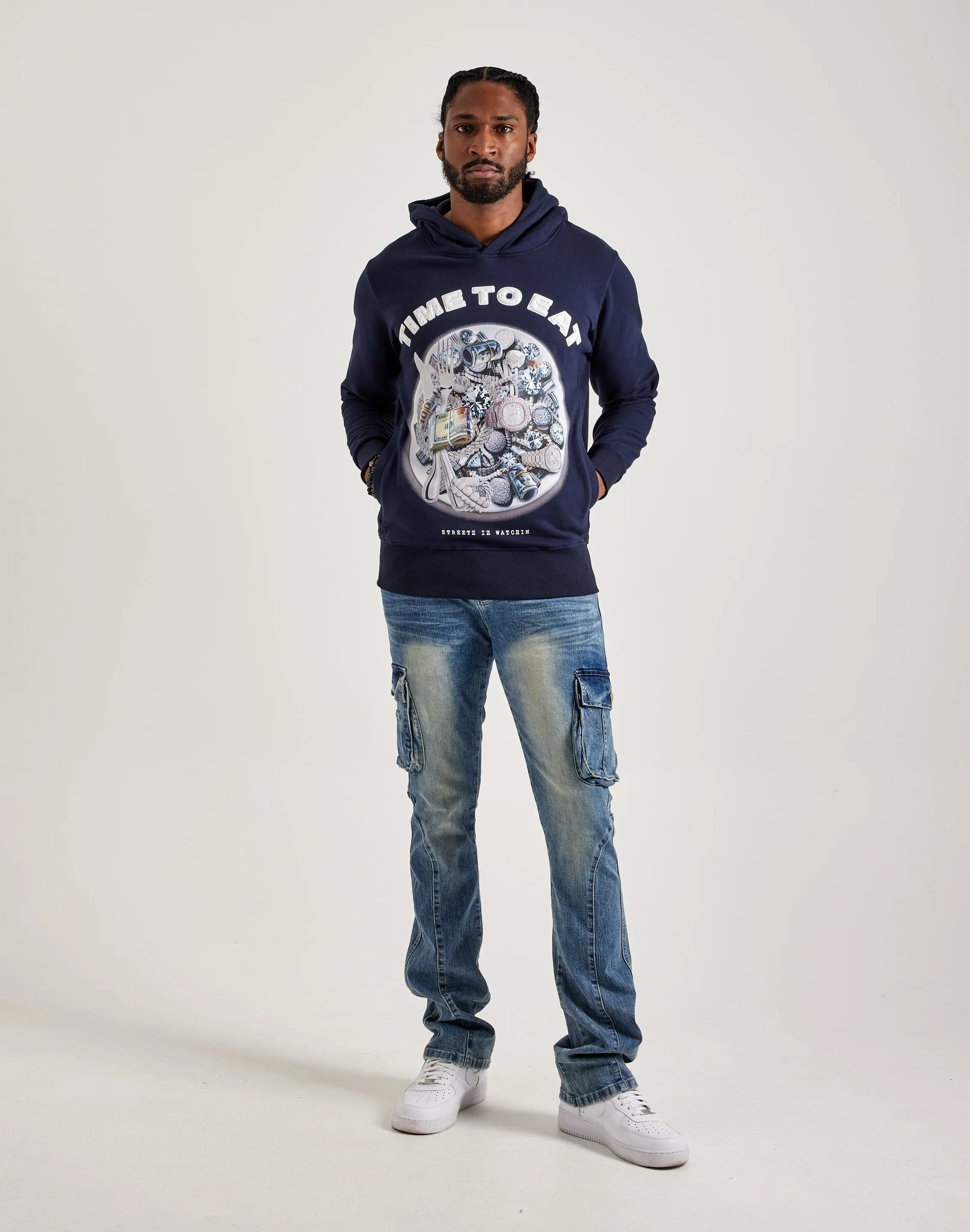 Streetz Iz Watchin Time To Eat Hoodie
