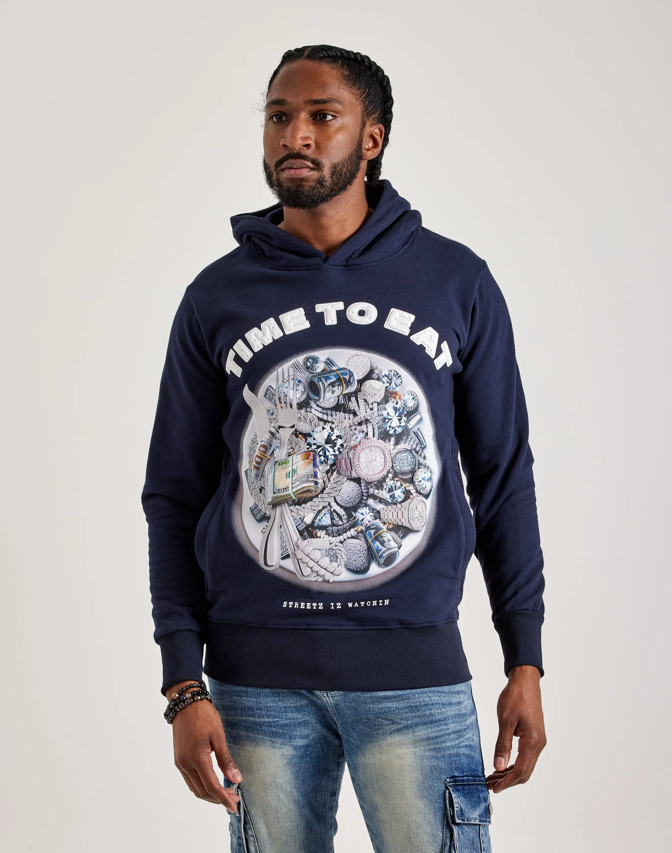 Streetz Iz Watchin Time To Eat Hoodie