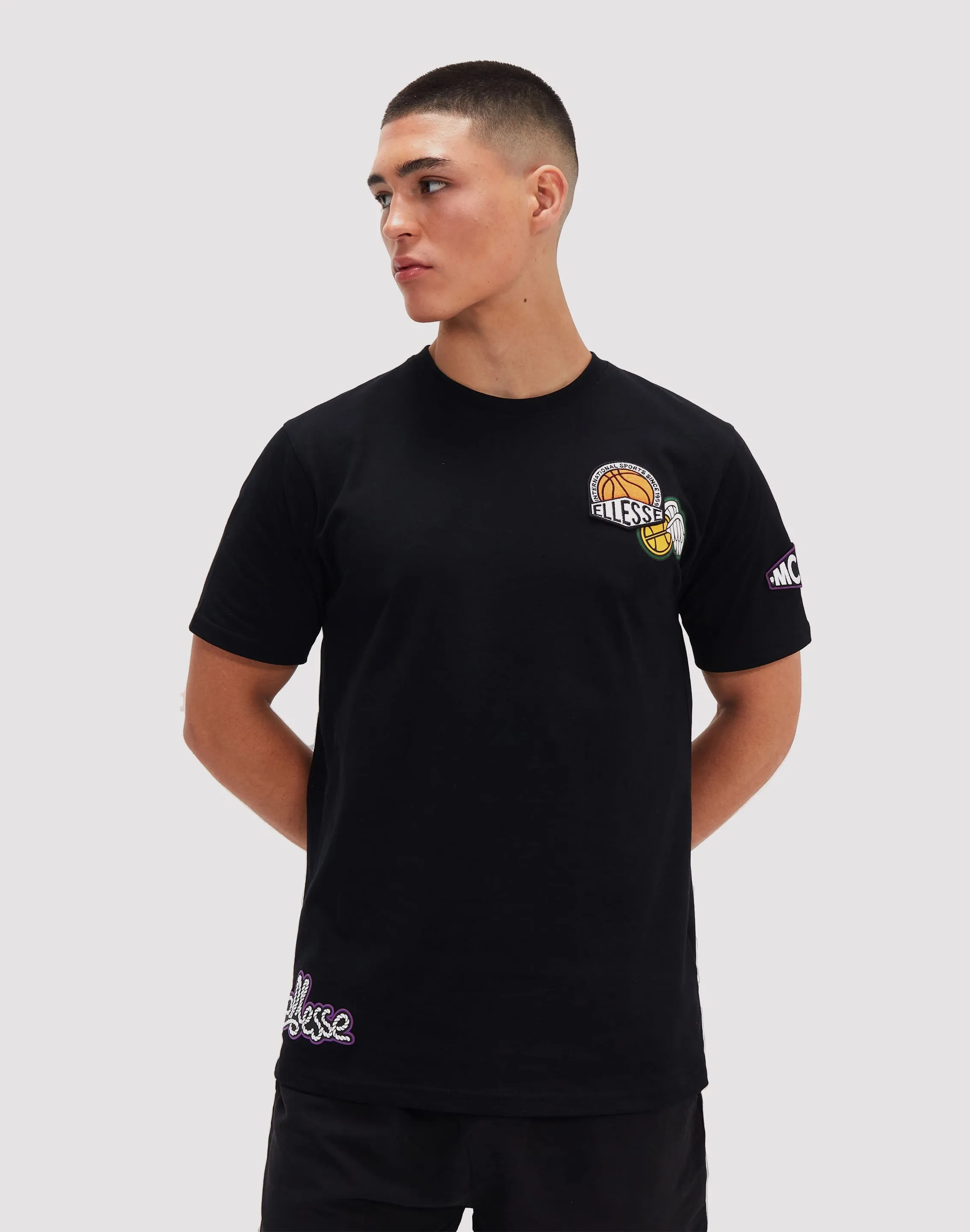 SUPERBRANDS Ellesse Boretto Black Tee