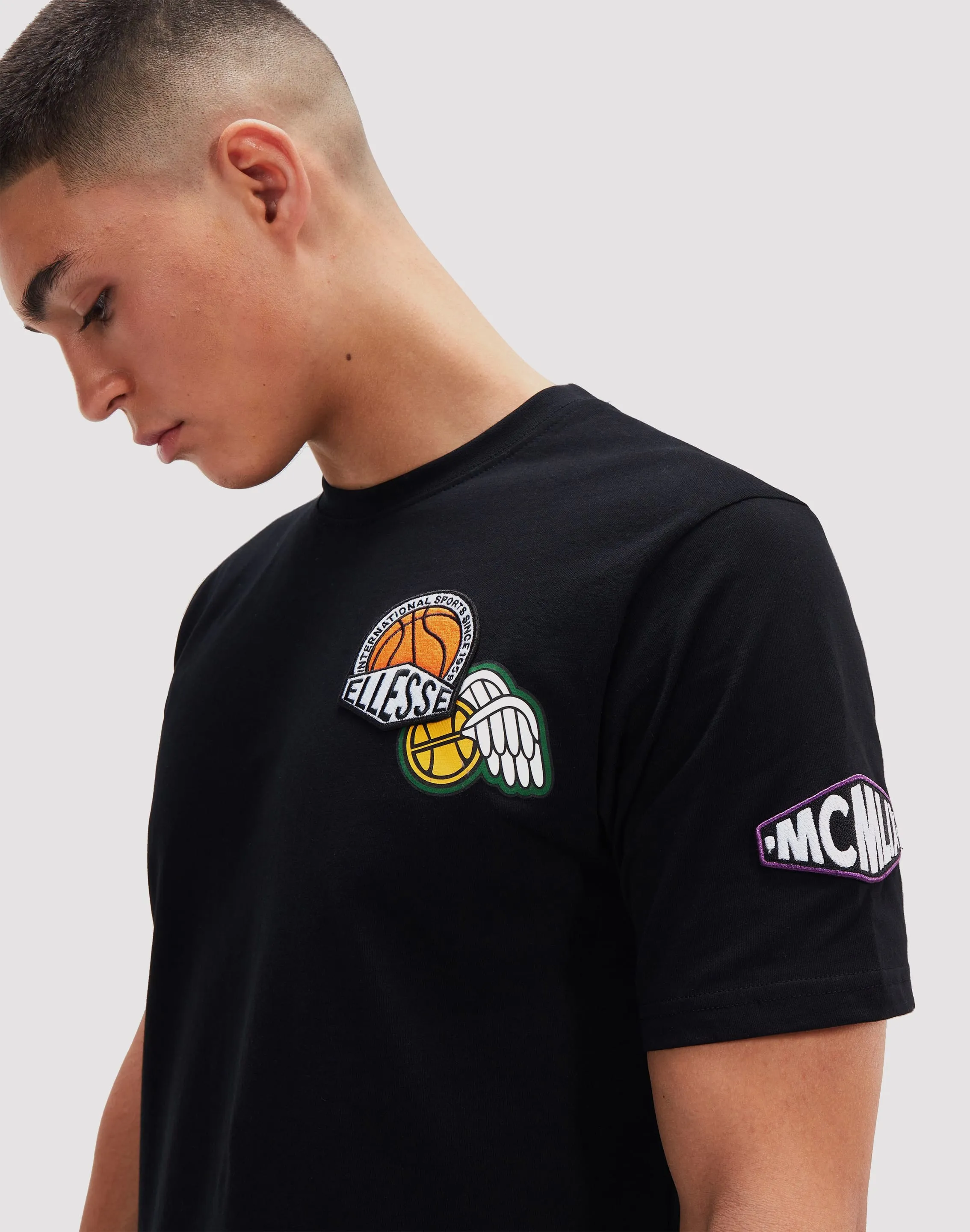 SUPERBRANDS Ellesse Boretto Black Tee