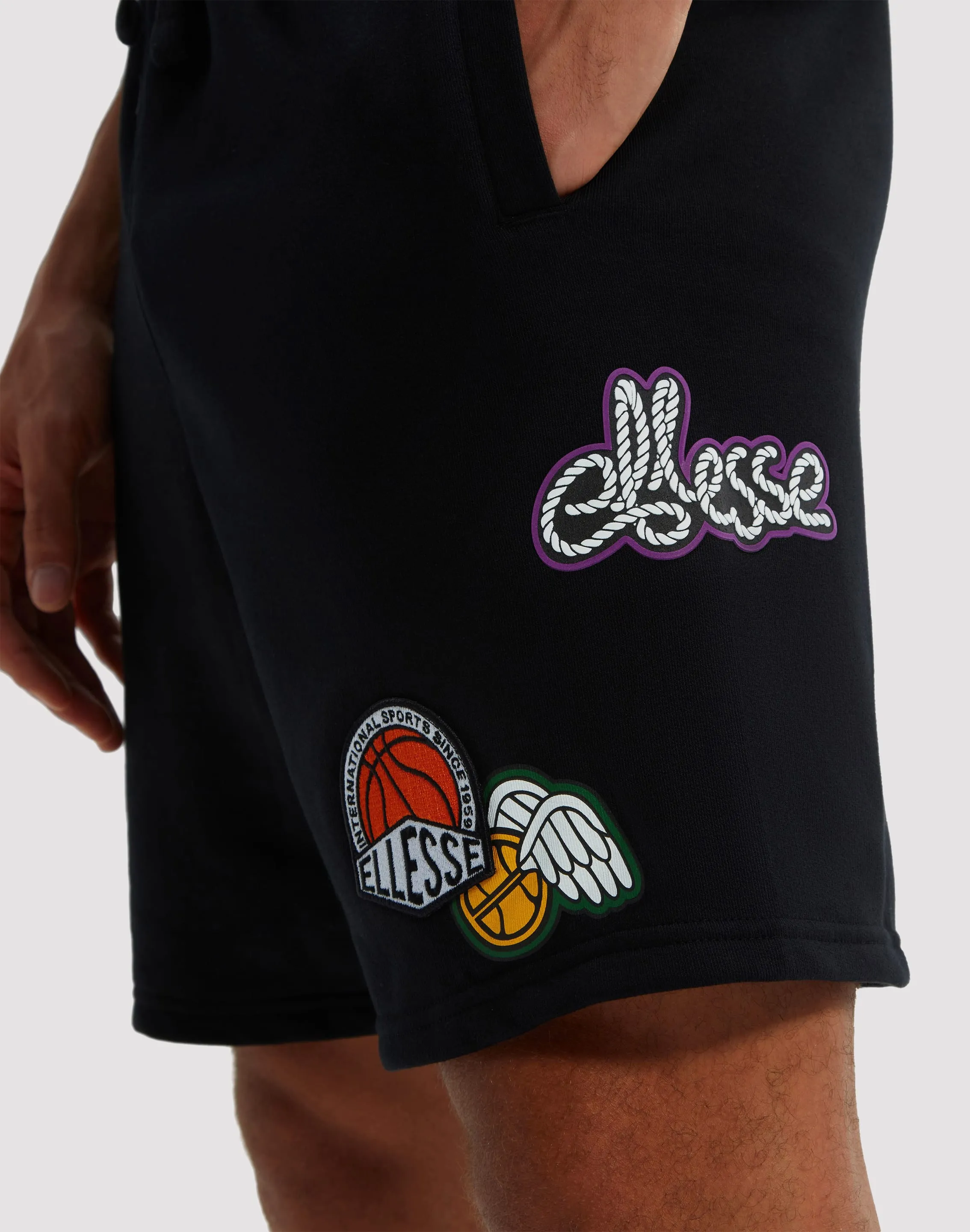 SUPERBRANDS Ellesse Bronx Fleece Shorts - Black