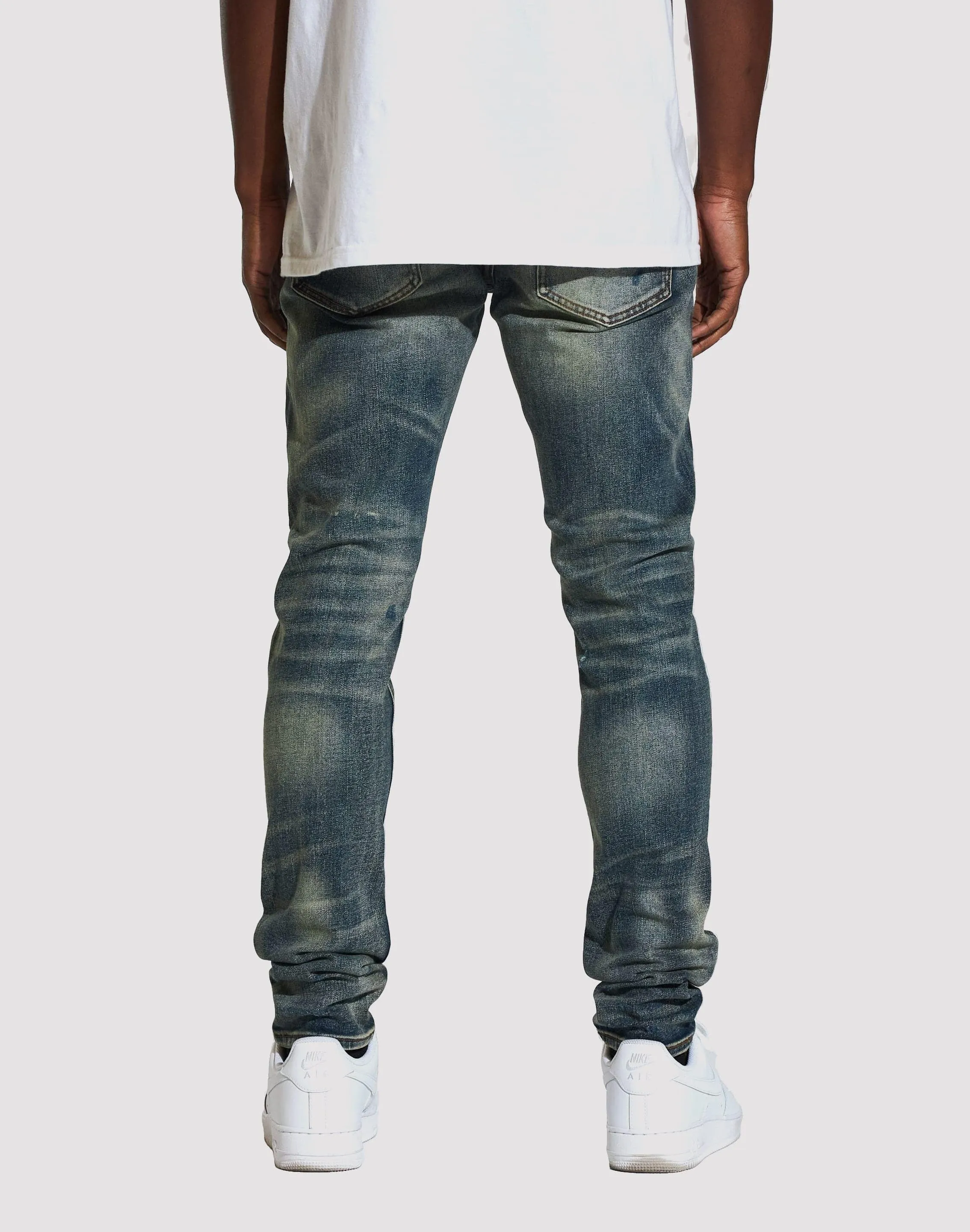 THE LEVERAGE Crysp Denim Atlantic Indigo Skinny Fit Jeans