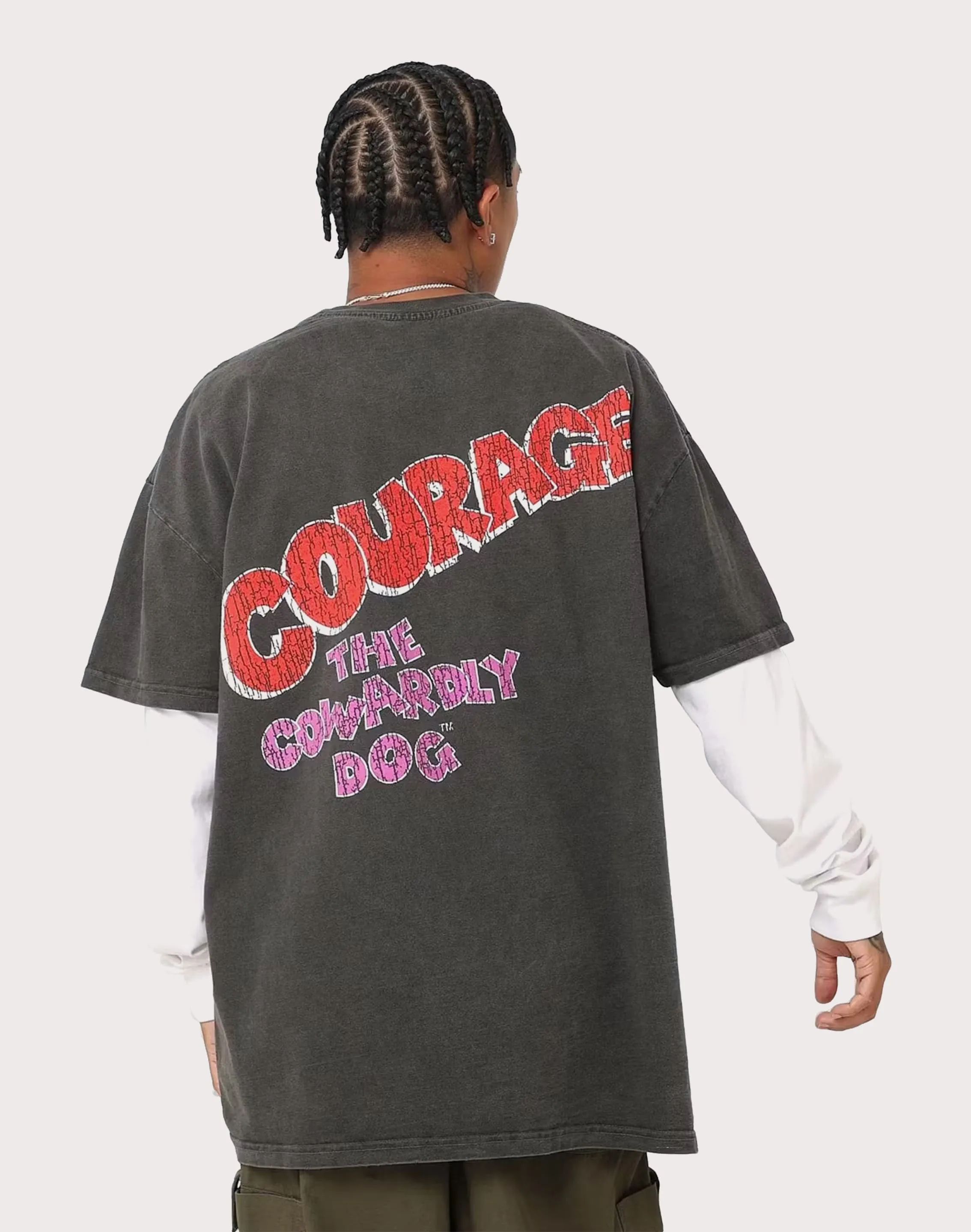 THE POWELL COMPANIES American Thrift CN Courage Black Wash Tee