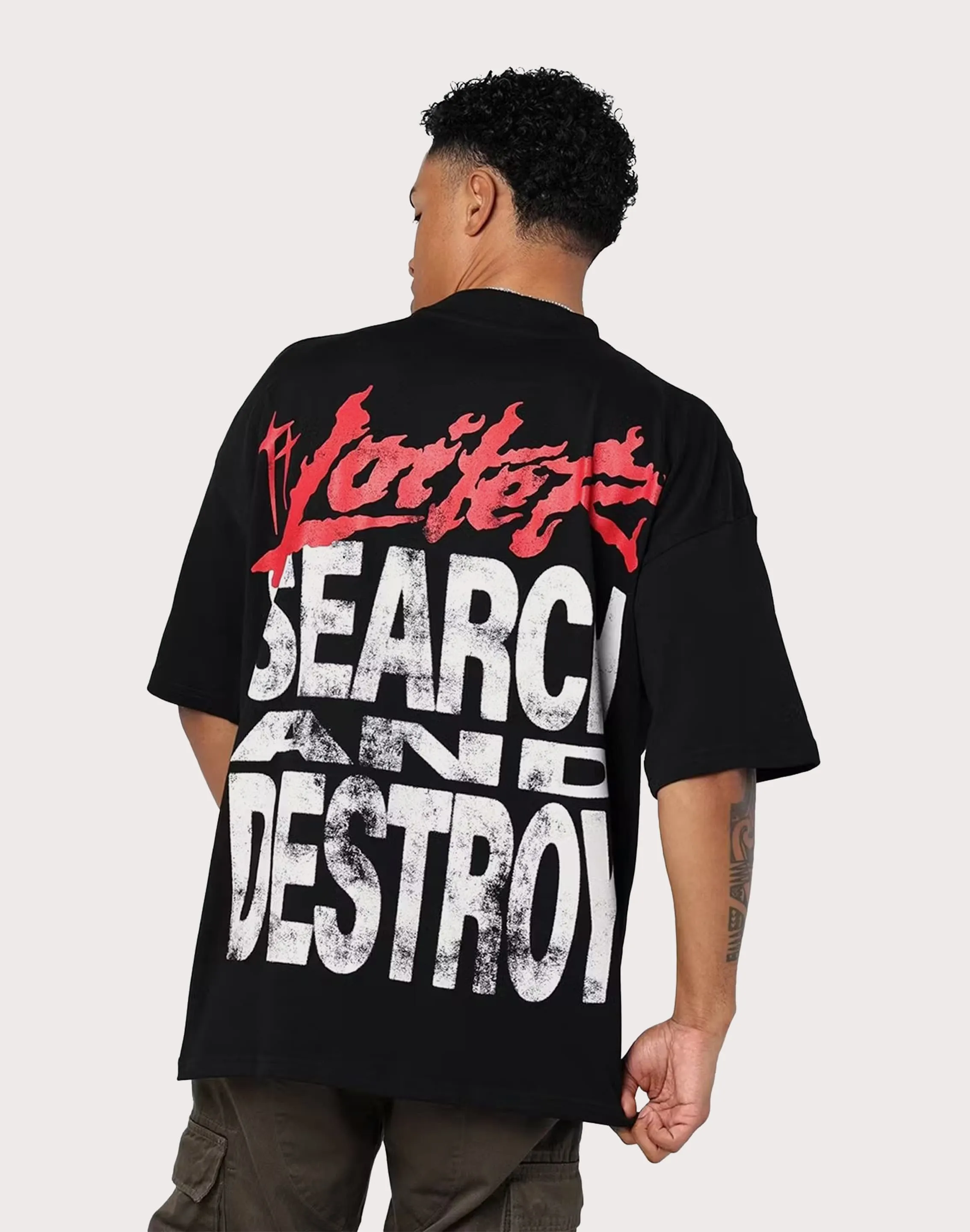 THE POWELL COMPANIES Loiter Search & Destroy Oversized Tee