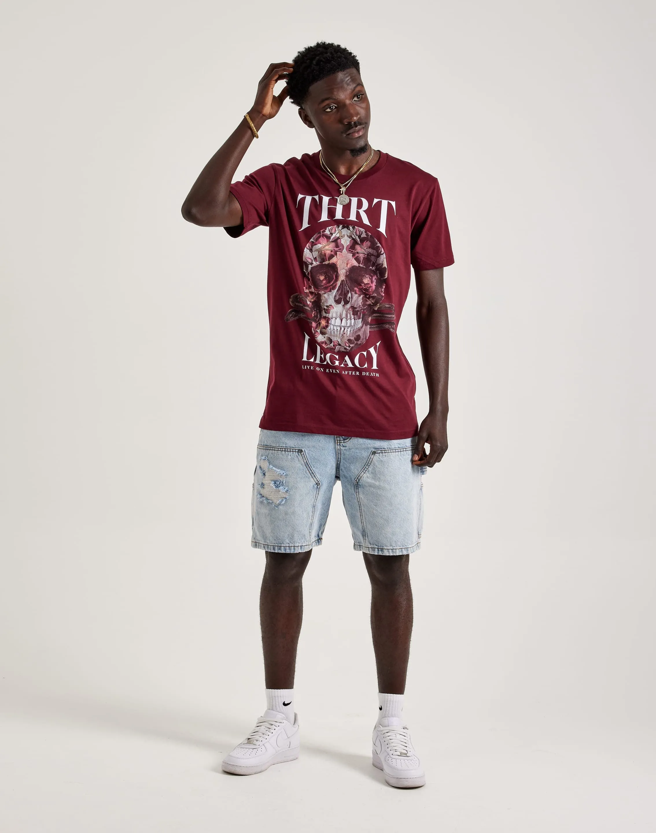THRT Dark Garden Skull Tee