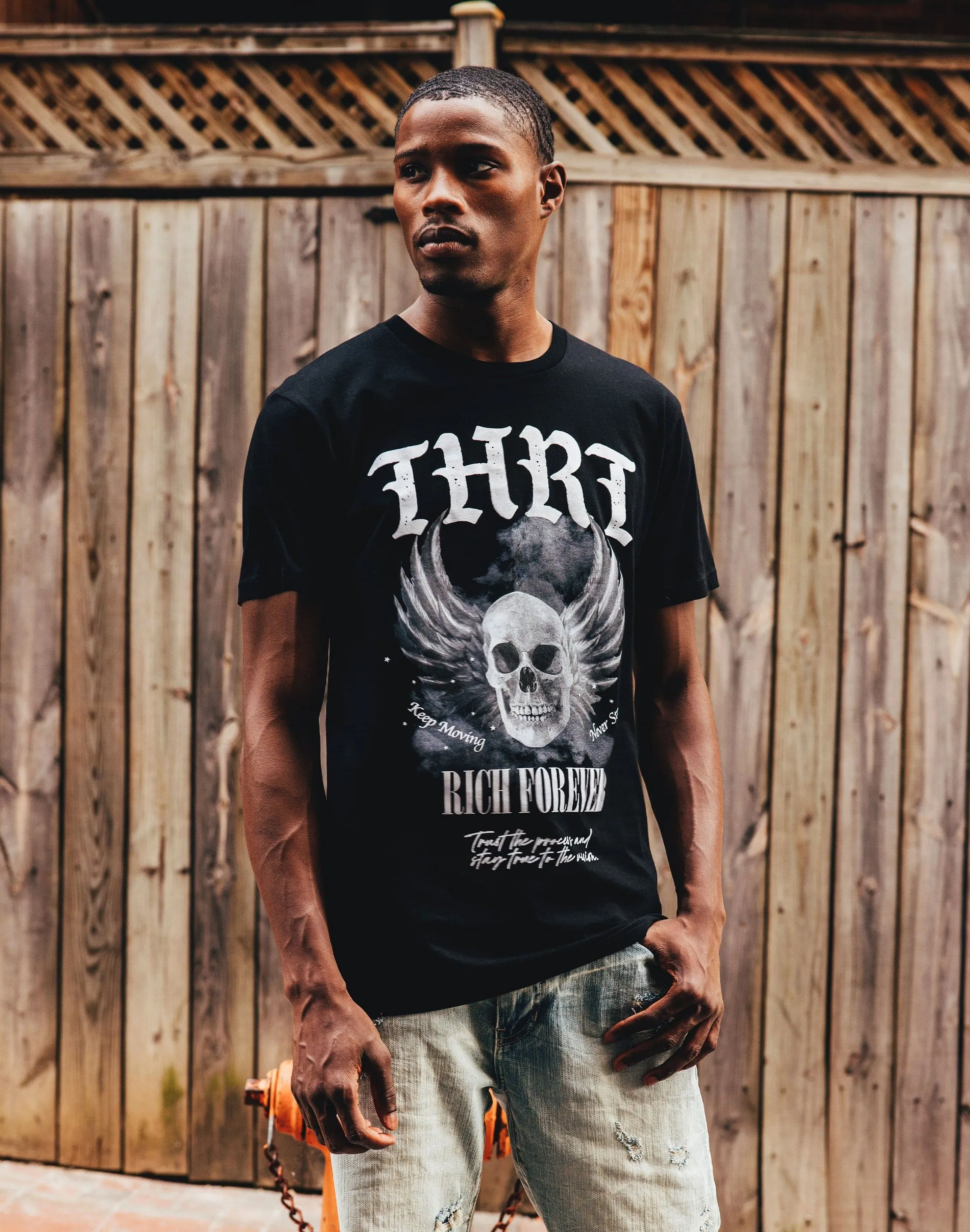 THRT Donovan Skull Rich Forever Tee
