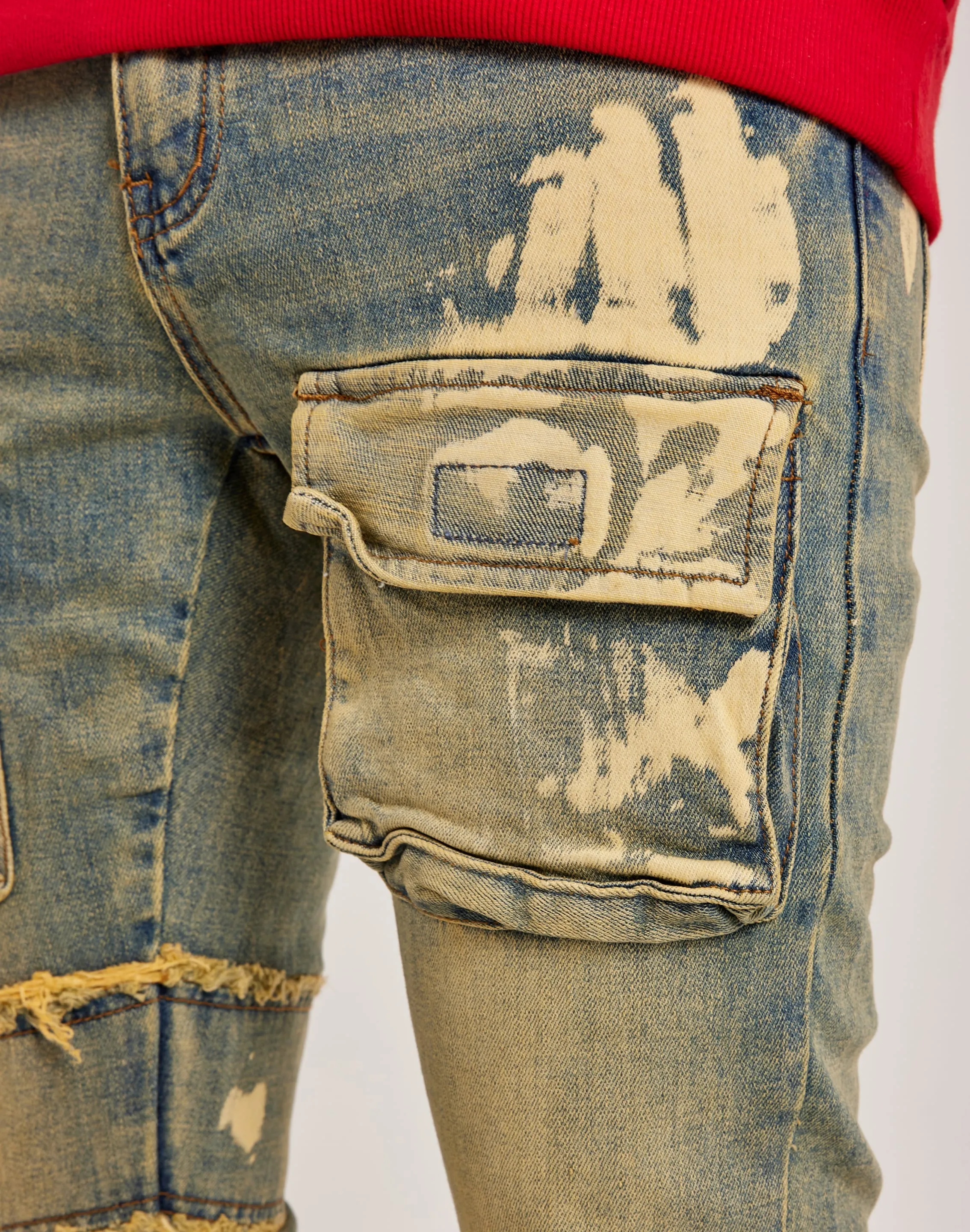 THRT Stacked Cargo Denim Jeans