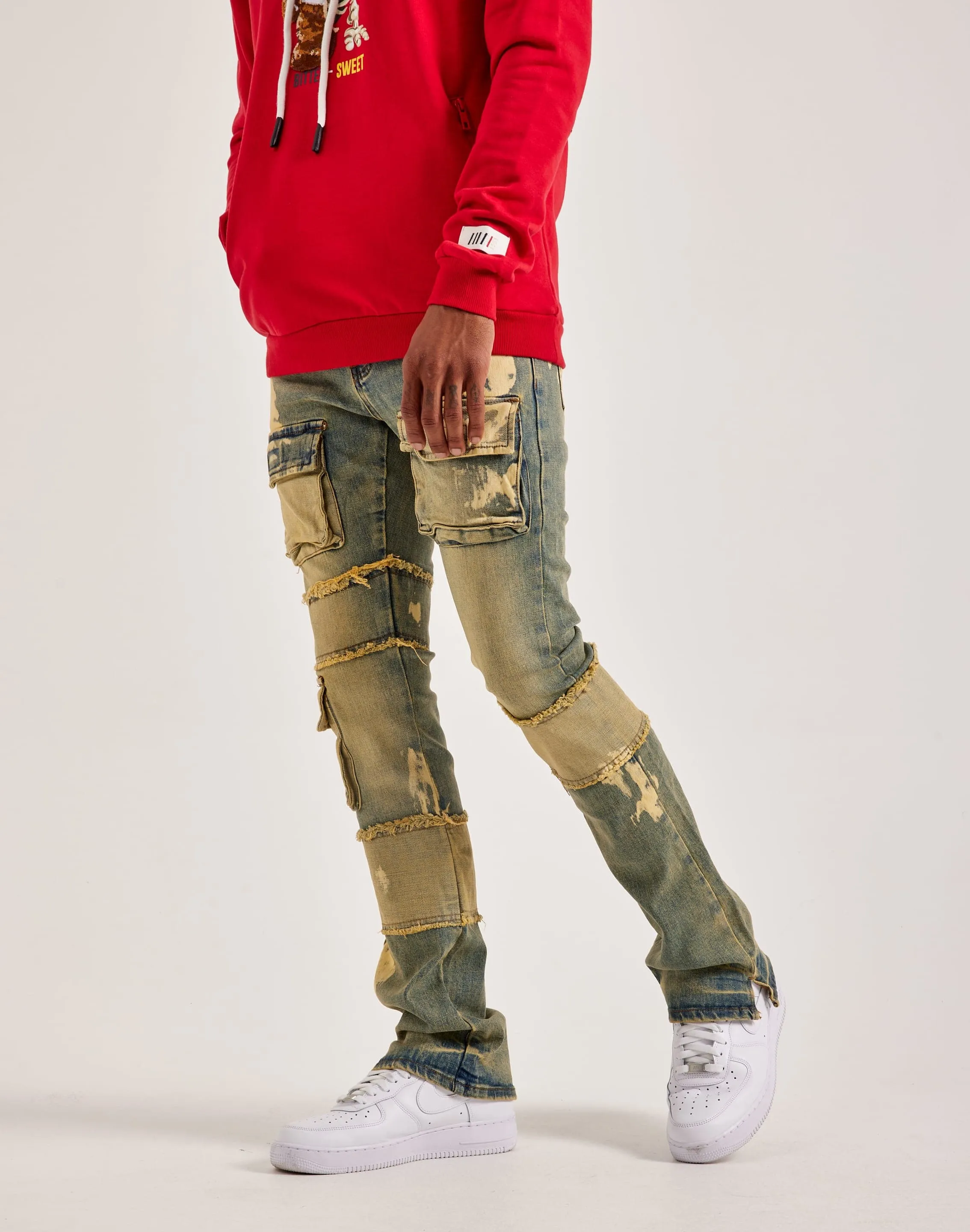 THRT Stacked Cargo Denim Jeans