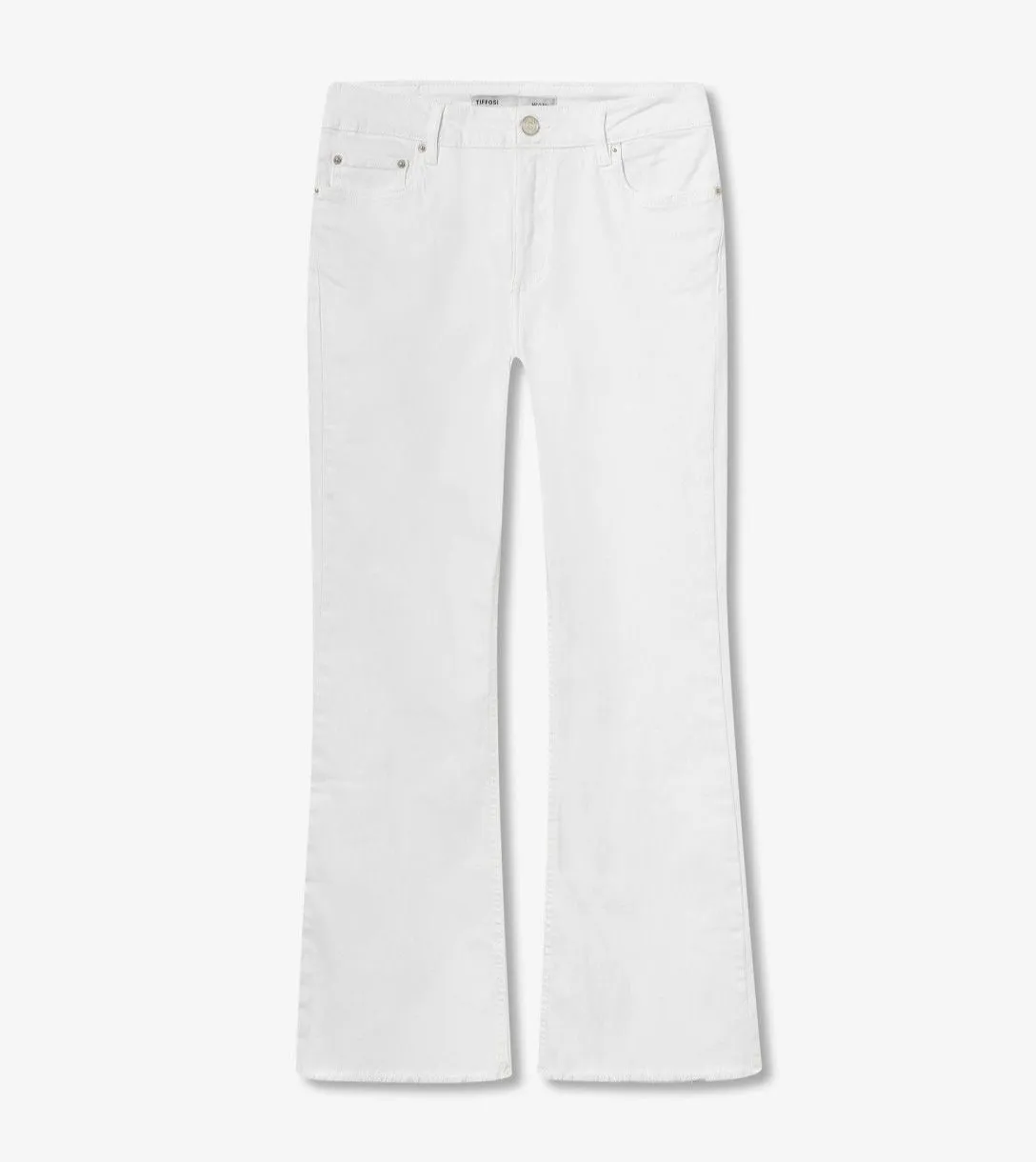 Tiffosi Megan Cropped White Jeans