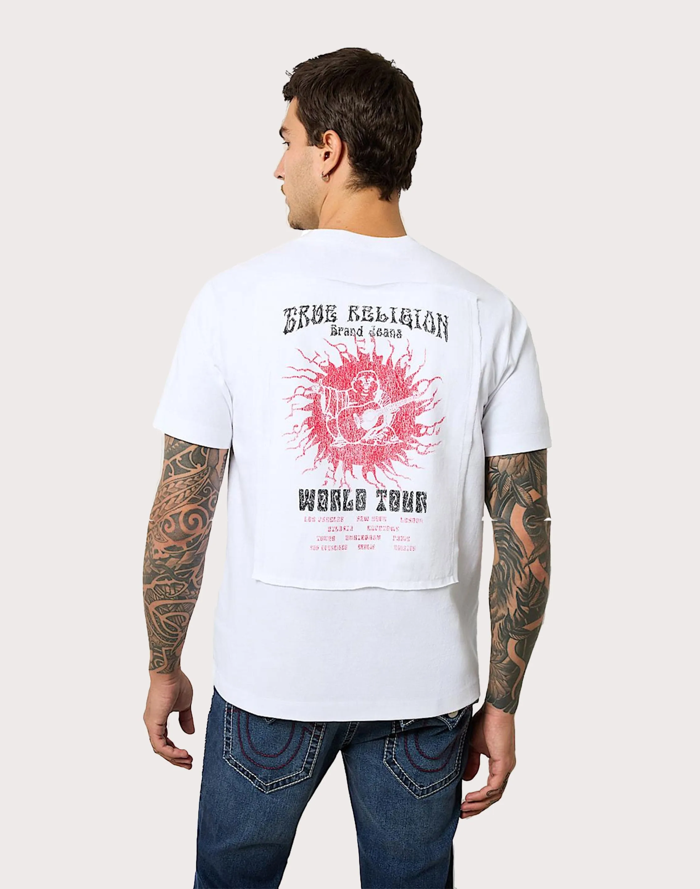 True Religion Blazing World Tour Logo Tee