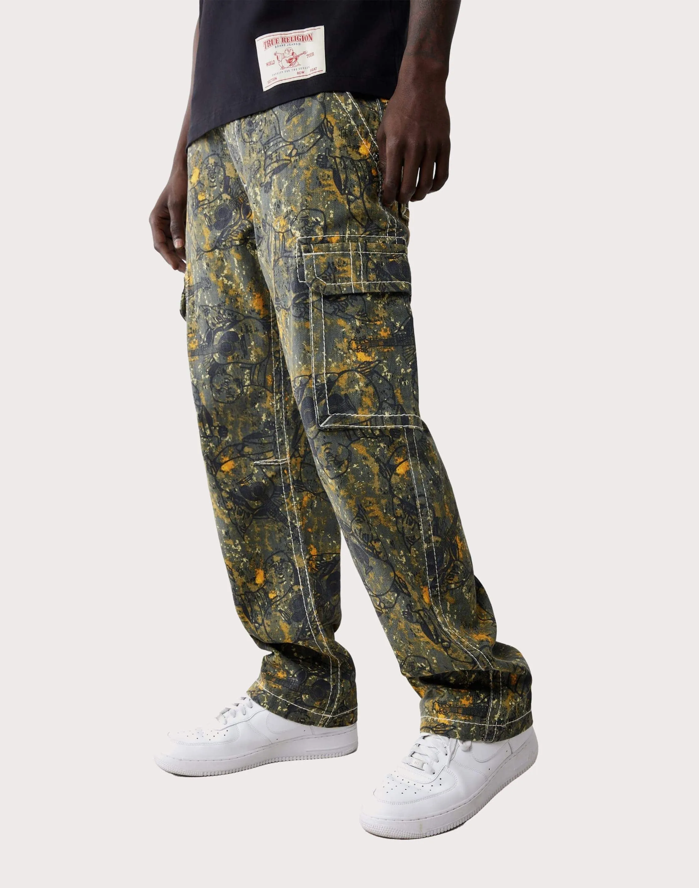 True Religion Buddha Camo Big T Cargo Pants
