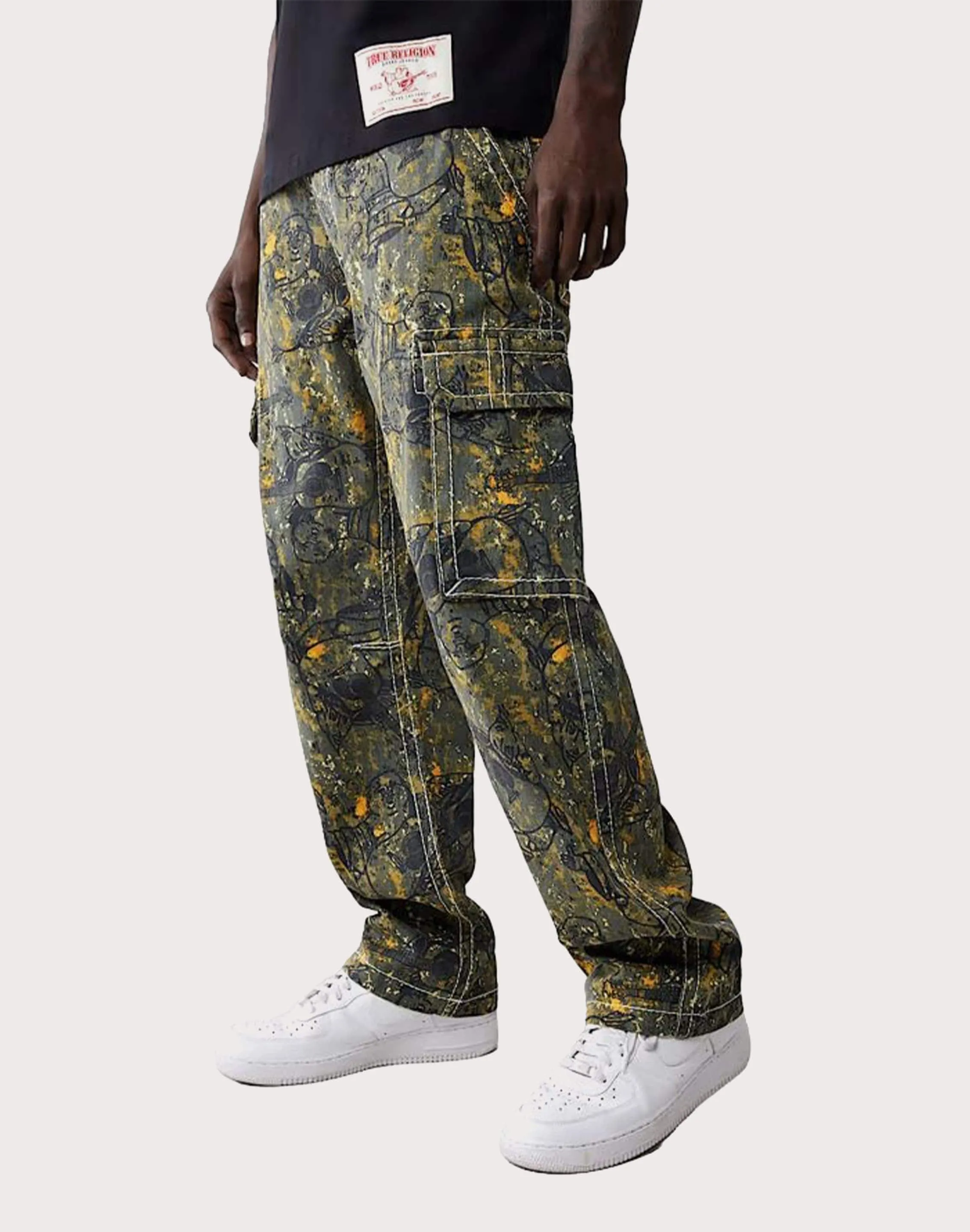 True Religion Buddha Camo Big T Cargo Pants