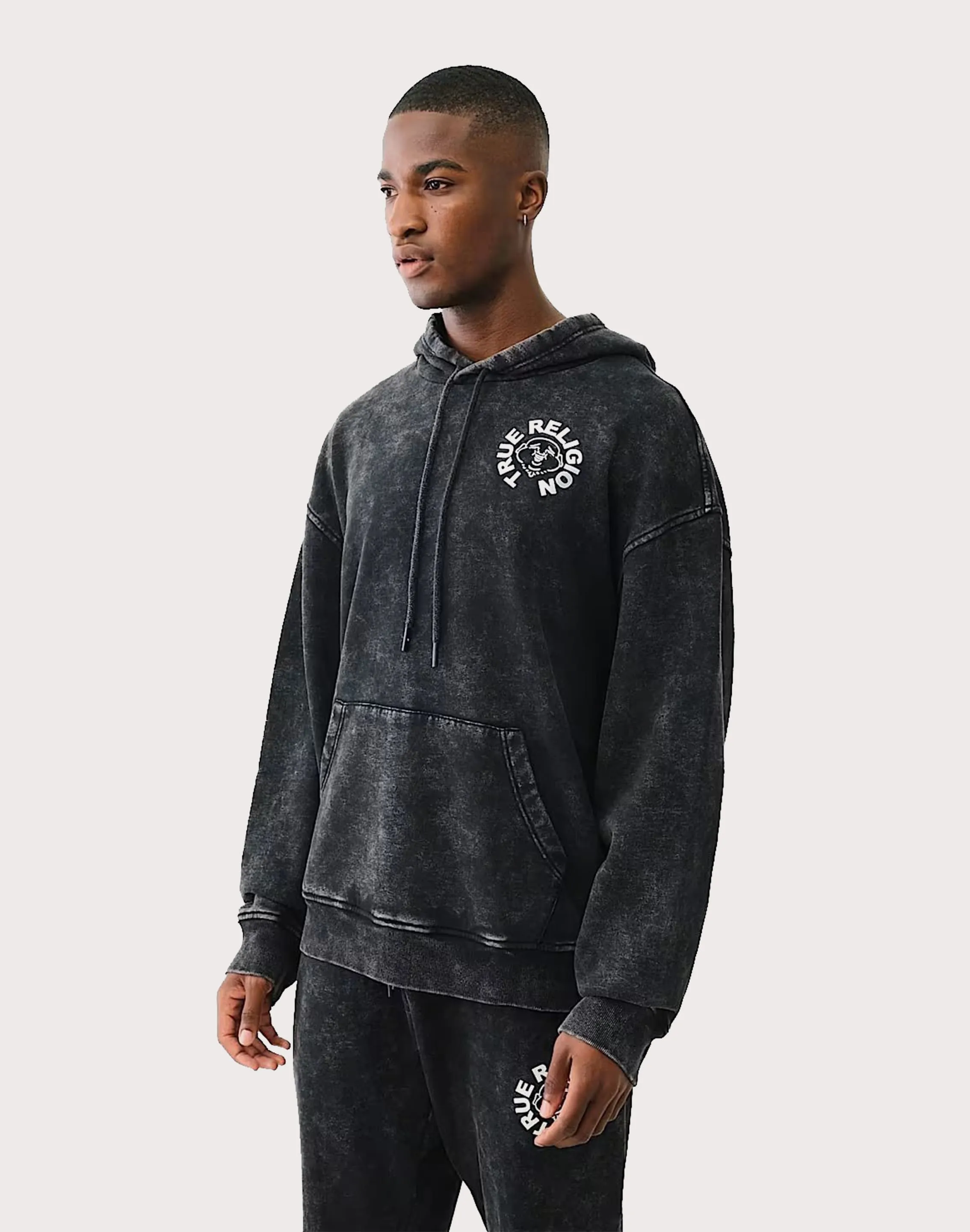 True Religion Buddha Face Pullover Hoodie