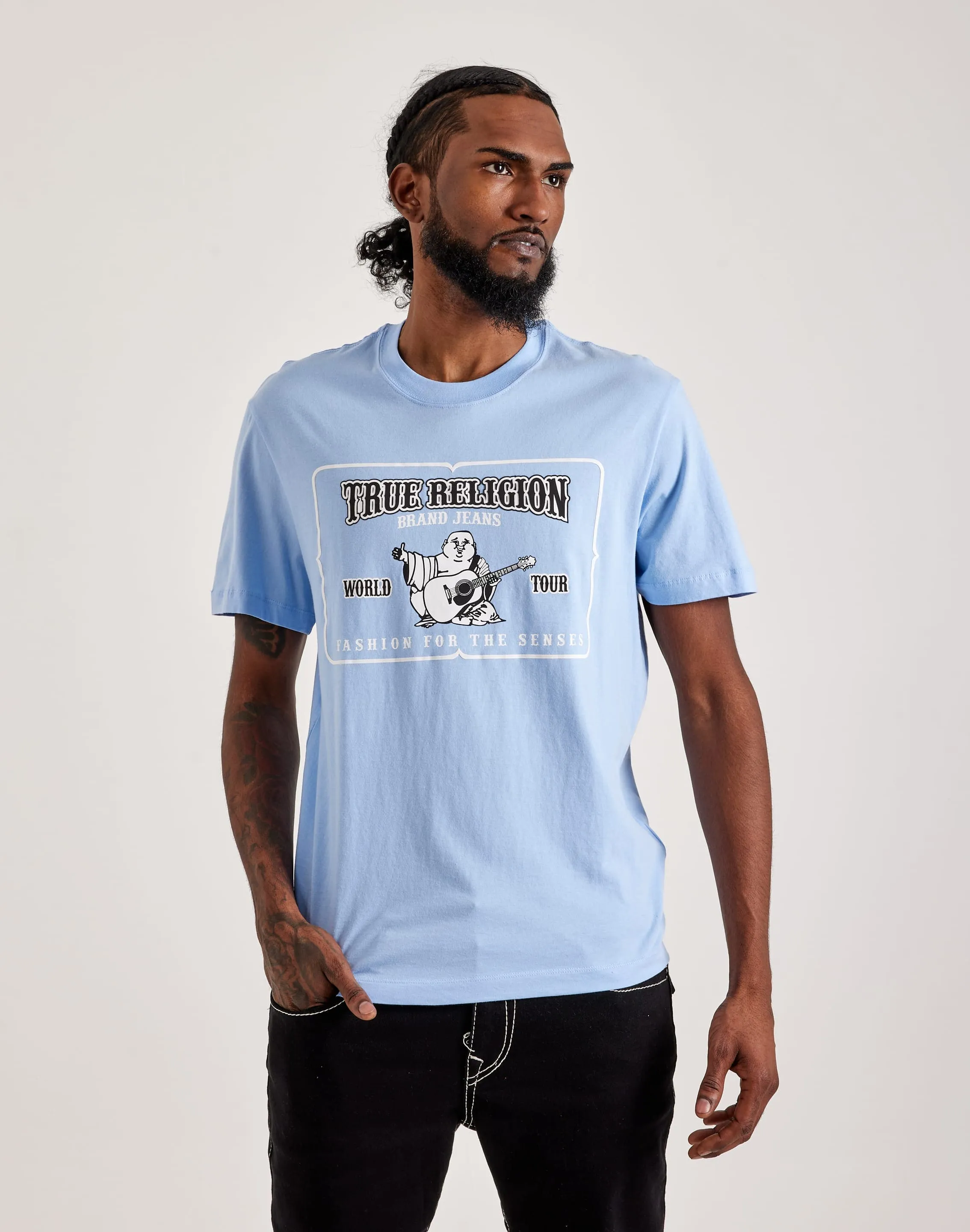 True Religion Buddha Stamp Tee