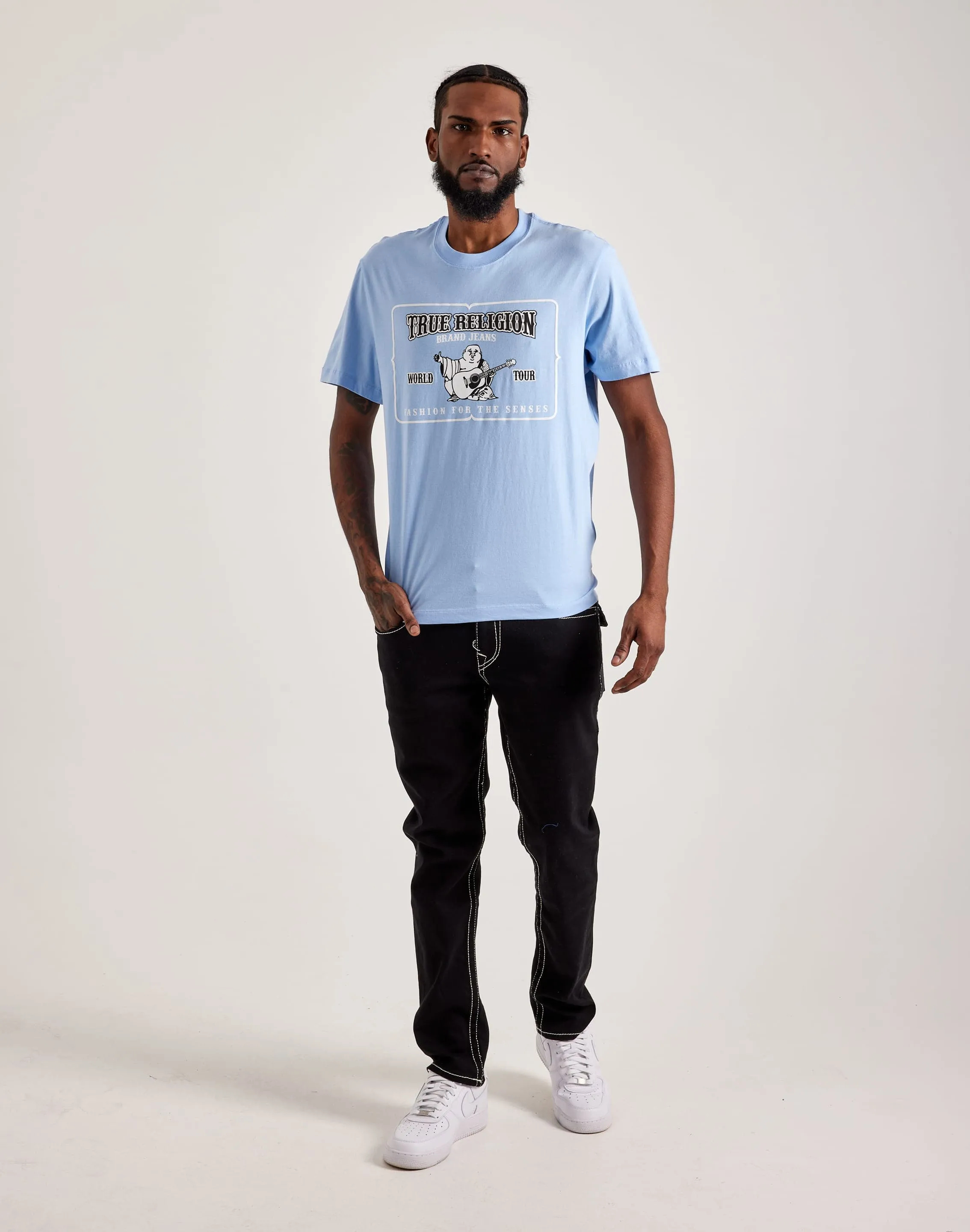 True Religion Buddha Stamp Tee