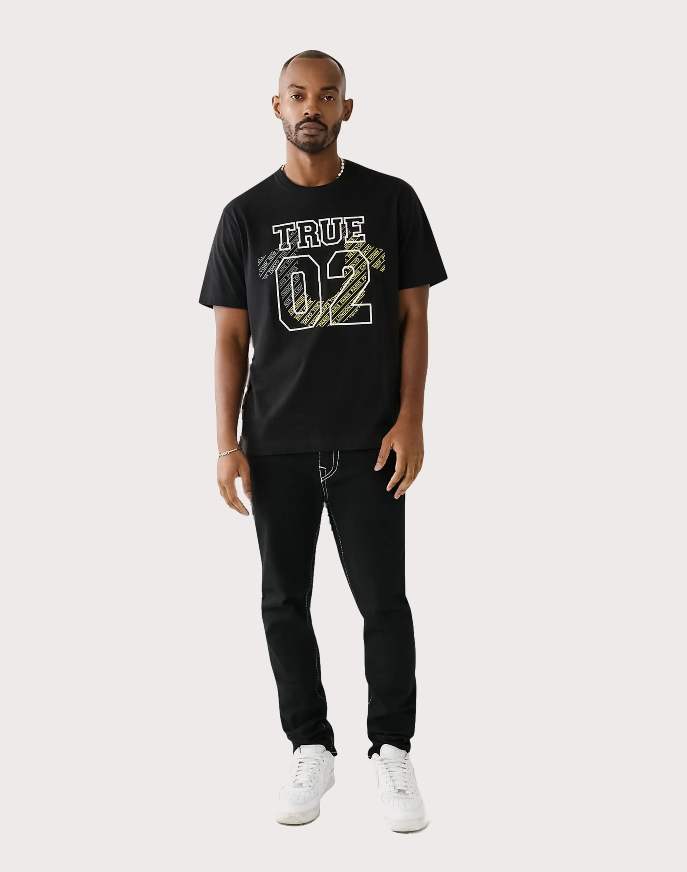 True Religion City Black Tee