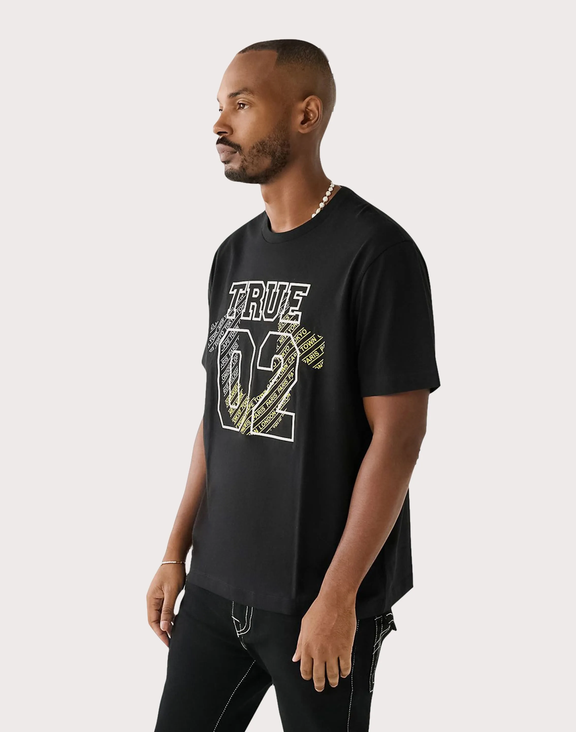 True Religion City Black Tee