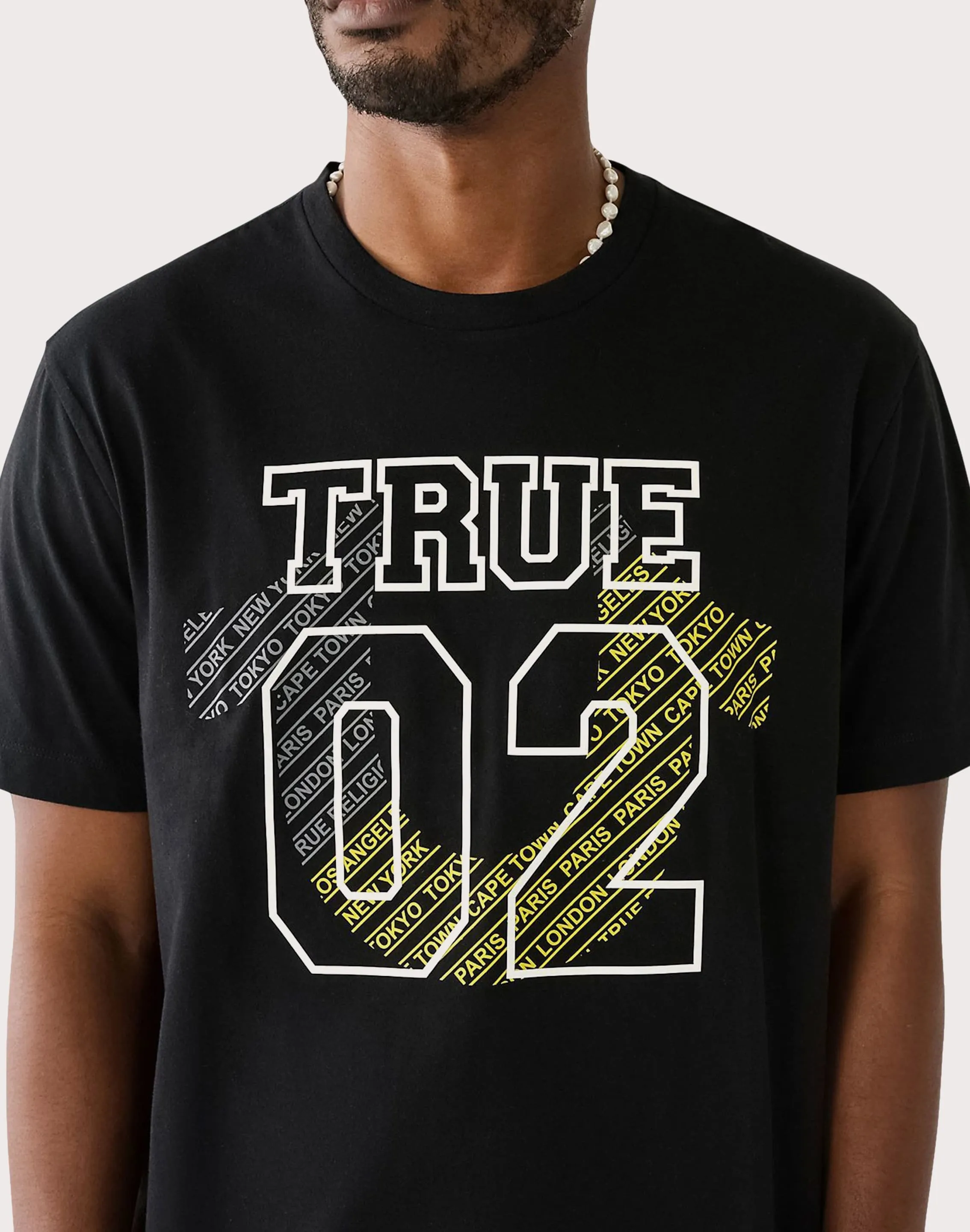 True Religion City Black Tee