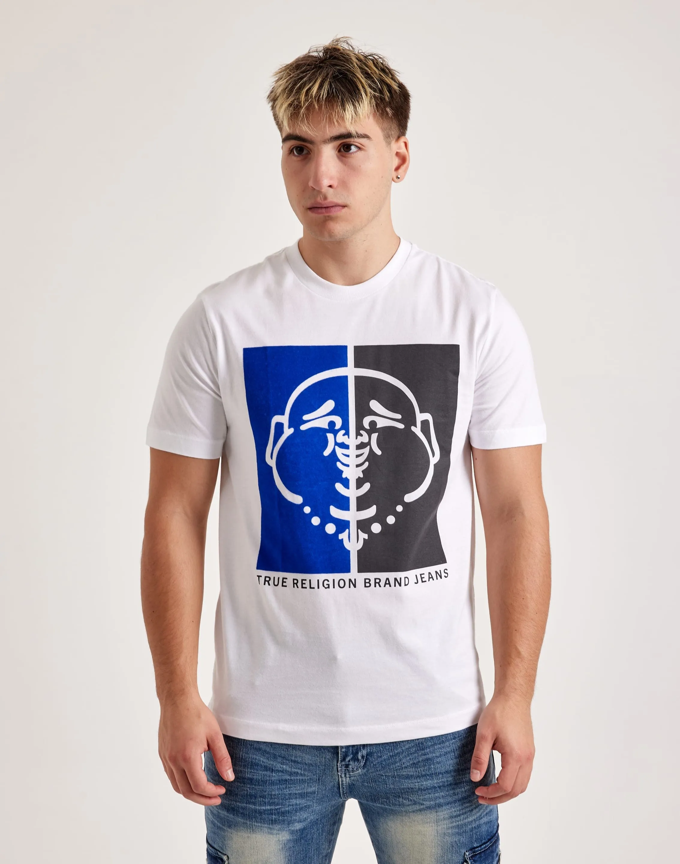 True Religion Half Face Buddha Tee