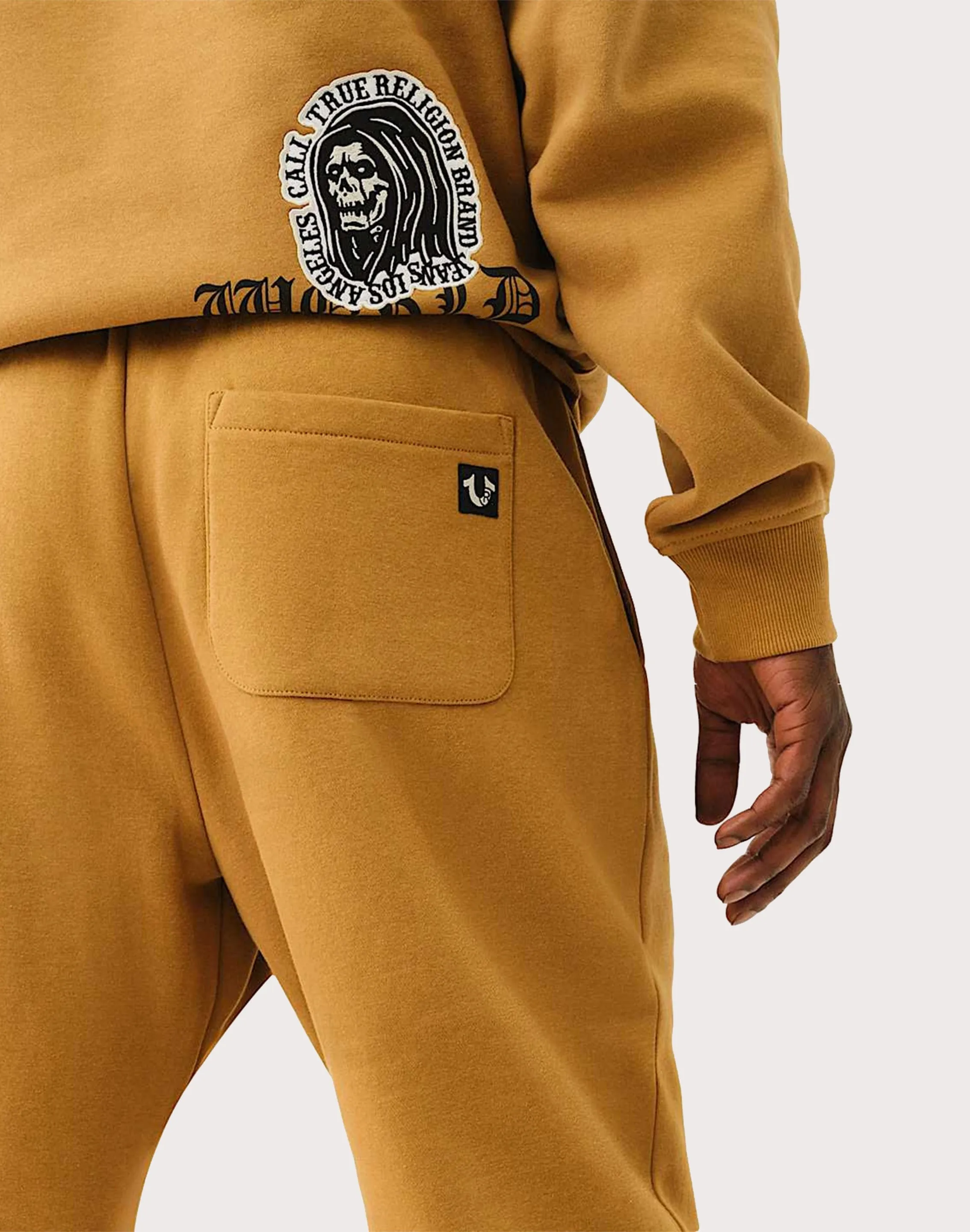 True Religion Logo Patch Embroidery Joggers