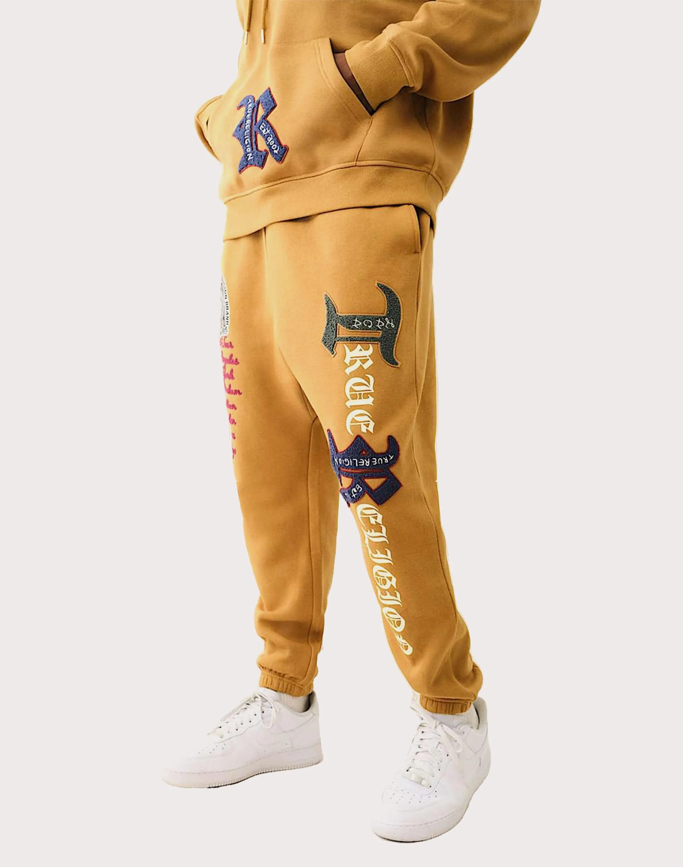 True Religion Logo Patch Embroidery Joggers