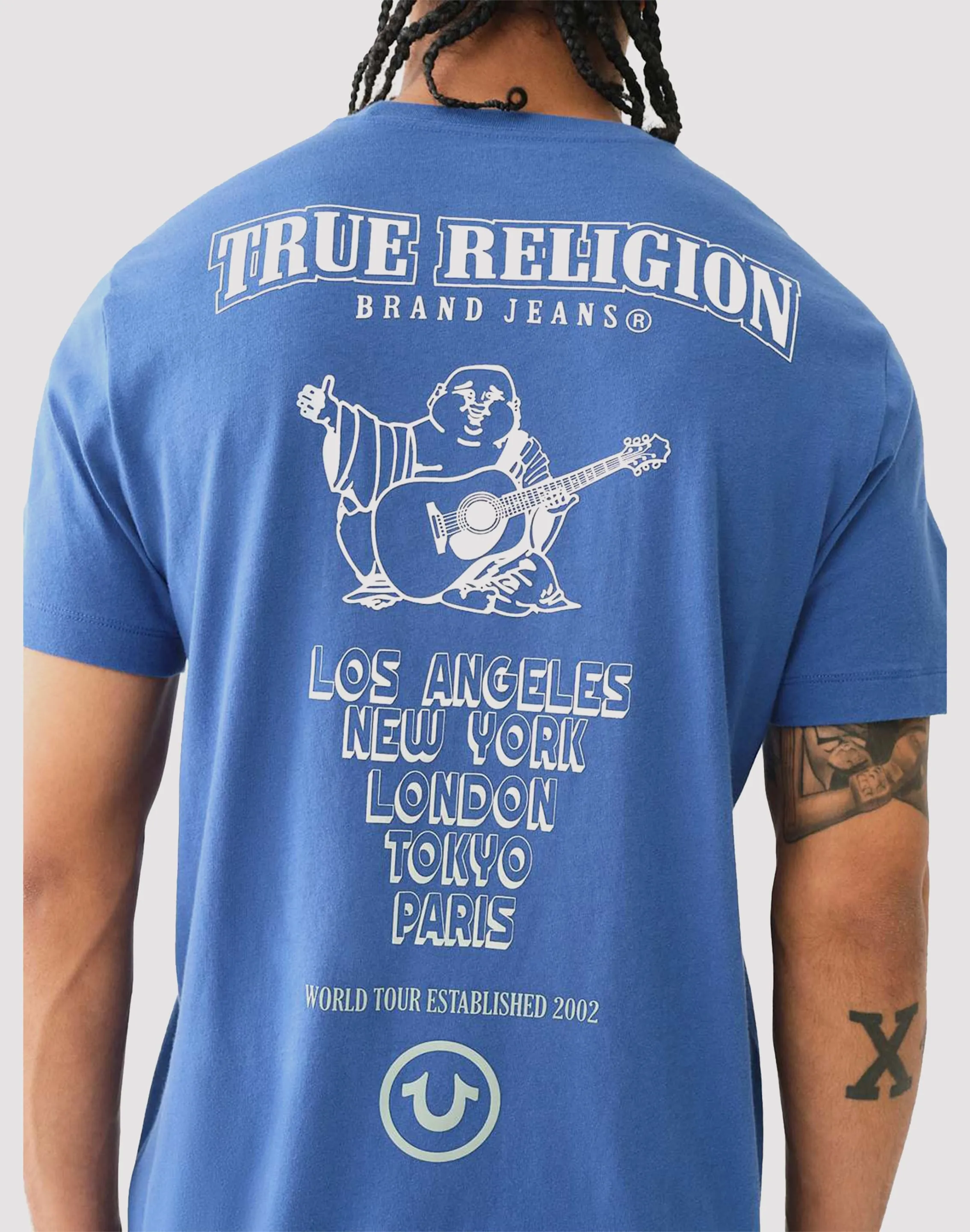 True Religion Ombre Logo Crew Tee
