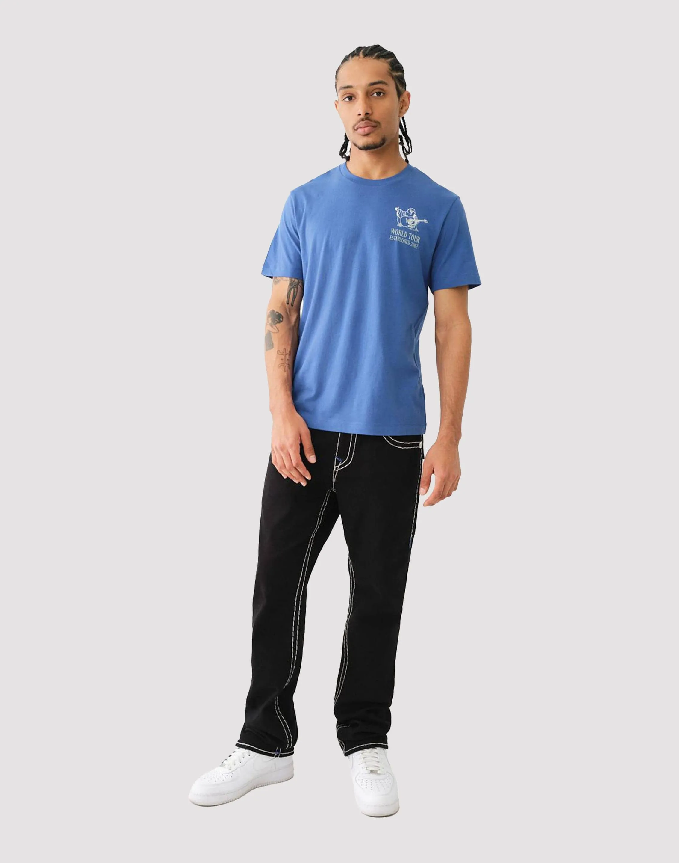 True Religion Ombre Logo Crew Tee