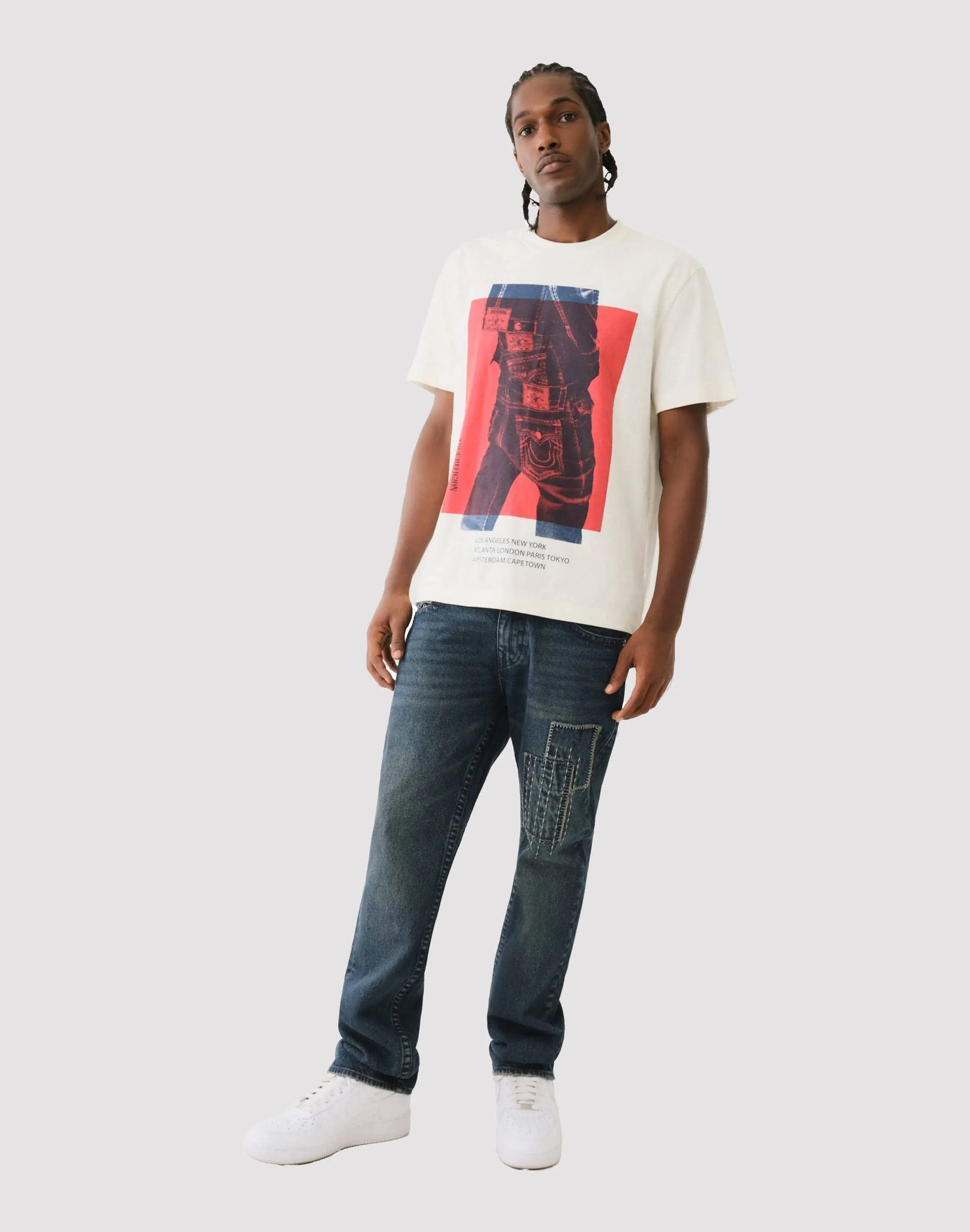 True Religion Photoreal Winter White Tee