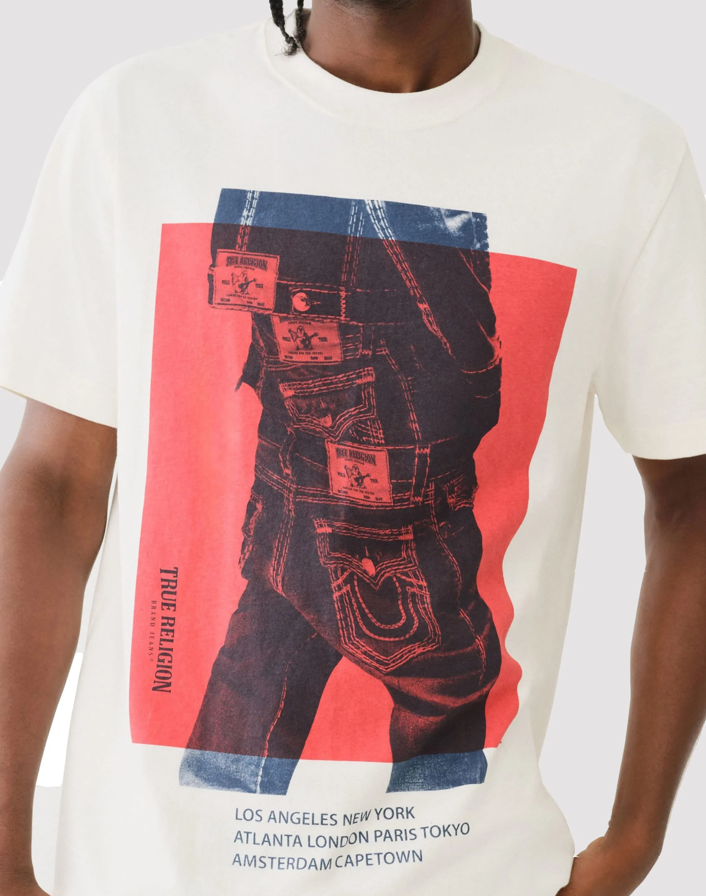 True Religion Photoreal Winter White Tee