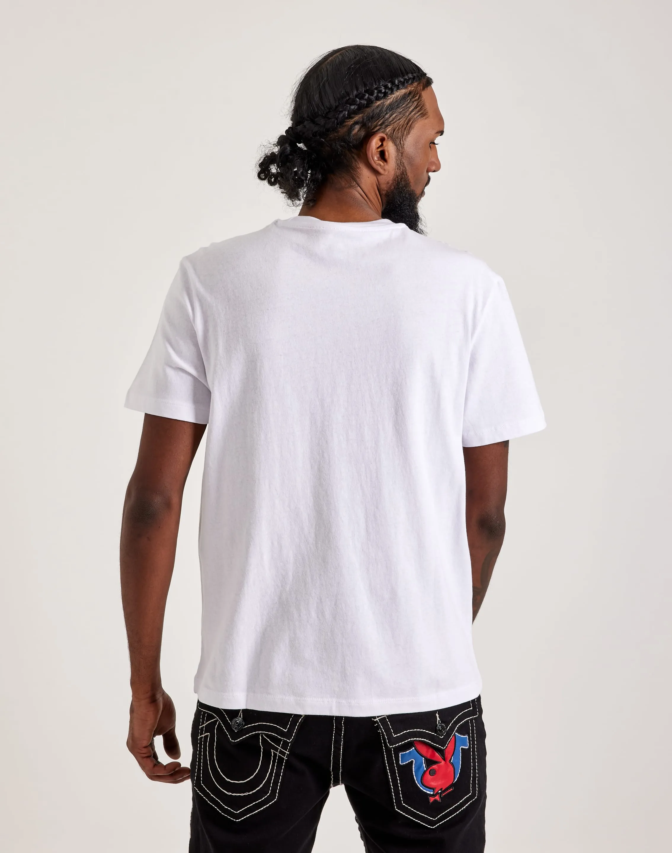 True Religion Playboy Bunny Horseshoe Logo Tee